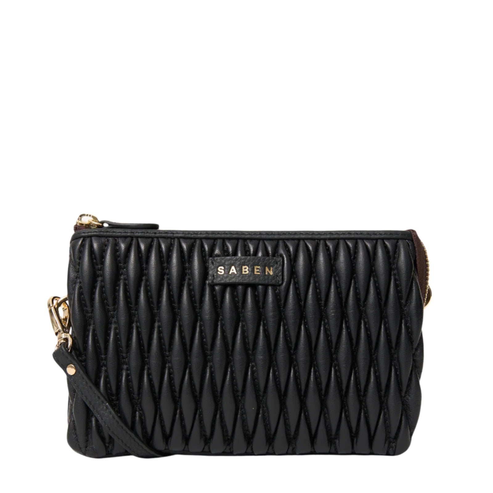 Saben - Tilly Crossbody - Black Diamond Quilt