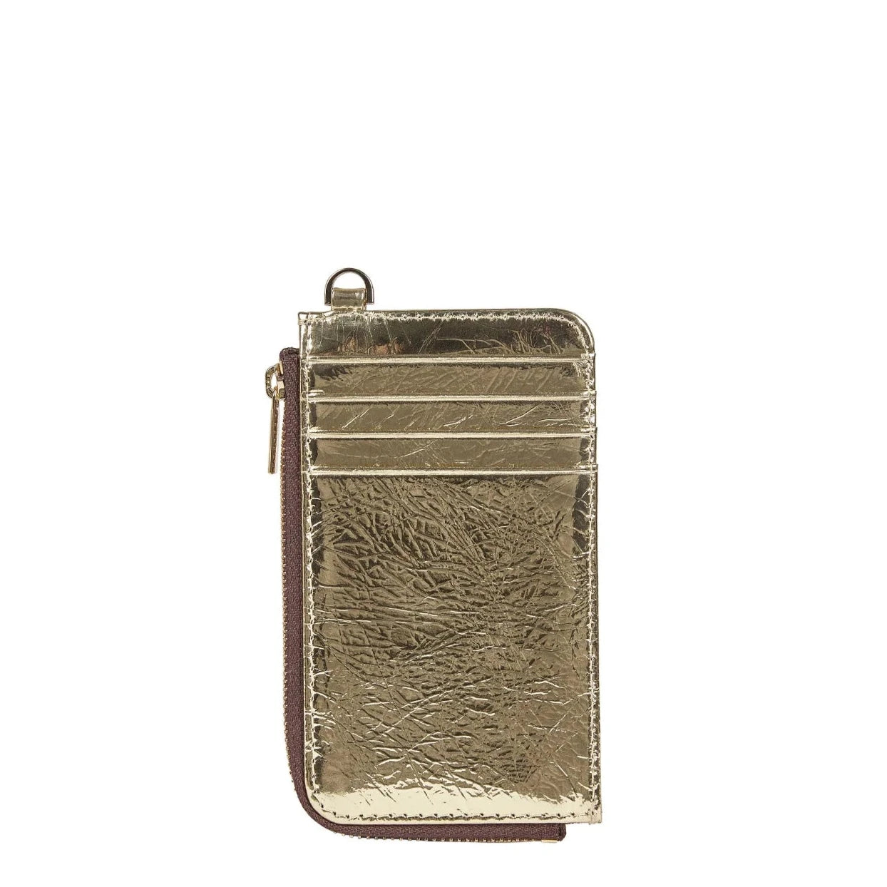 Saben - Winona Card Holder - Light Gold Crinkle