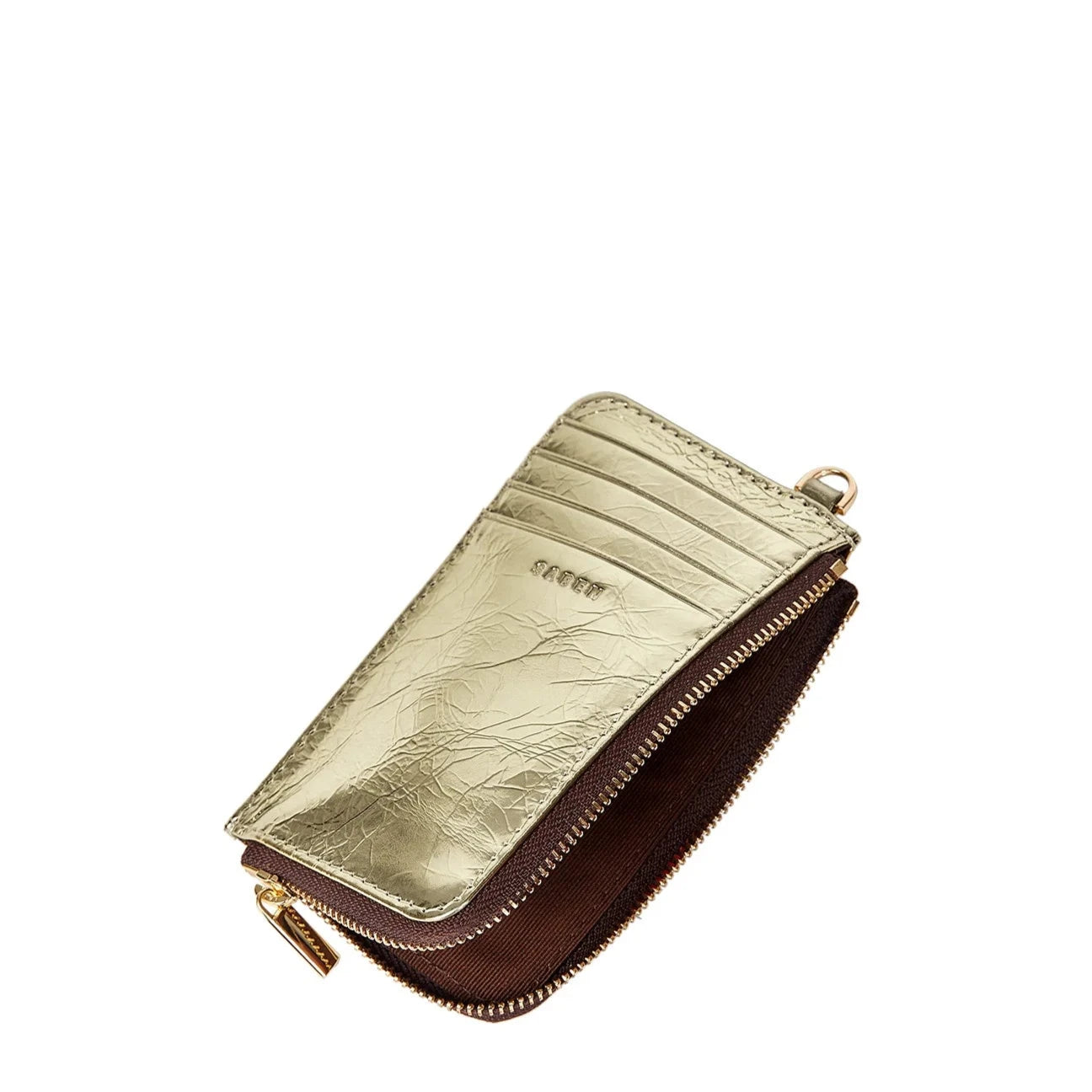 Saben - Winona Card Holder - Light Gold Crinkle