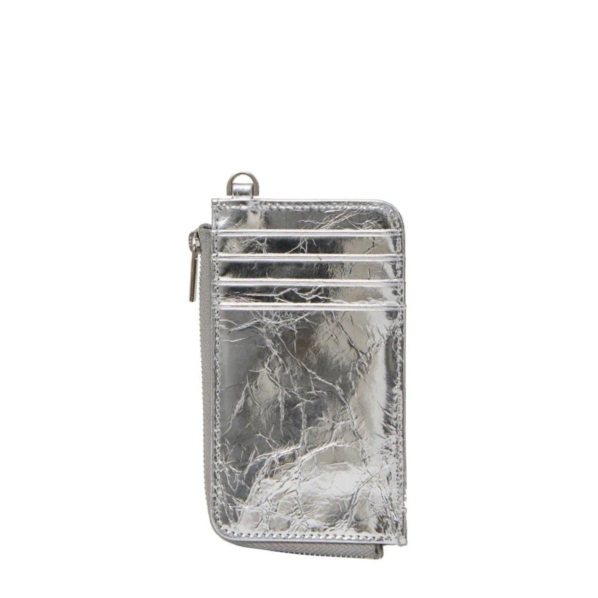 Saben - Winona Card Holder - Silver Crinkle