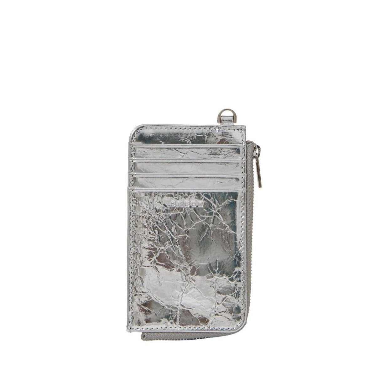 Saben - Winona Card Holder - Silver Crinkle