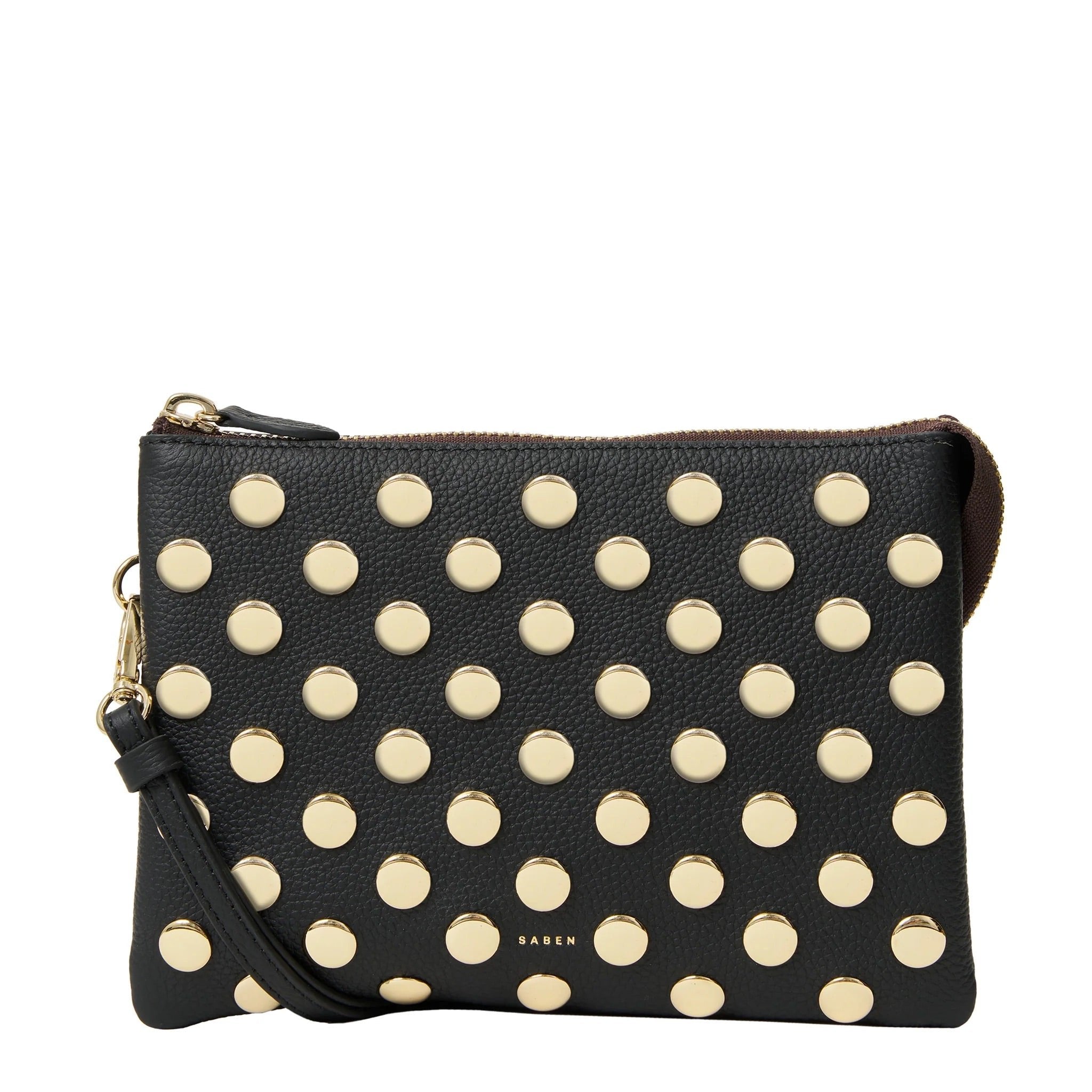 Saben - Tilly's Big Sis Crossbody - Black + Gold Stud