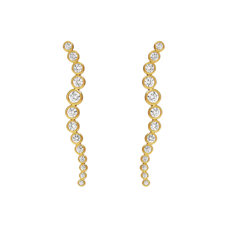 Saint Valentine - Crescendo Drop Earrings - Gold