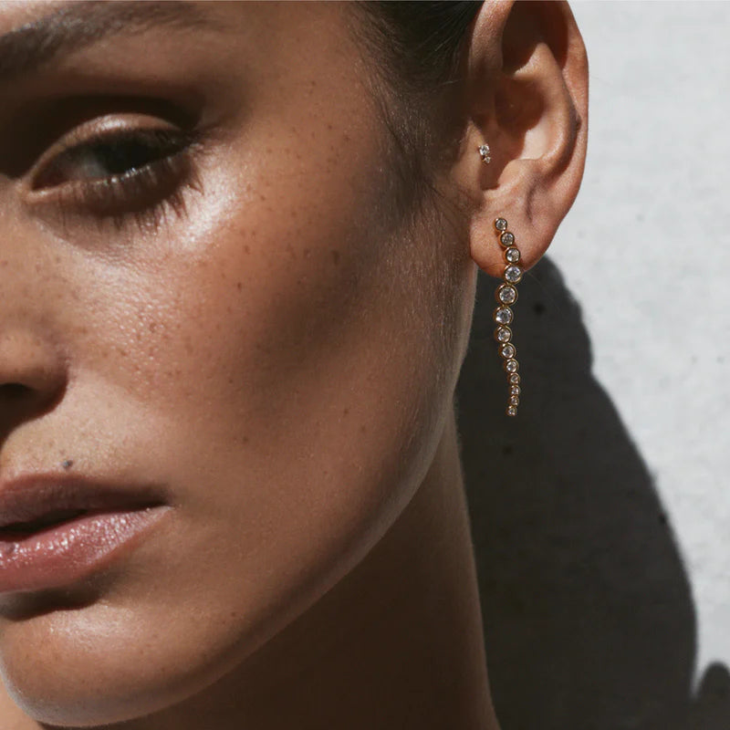 Saint Valentine - Crescendo Drop Earrings - Gold