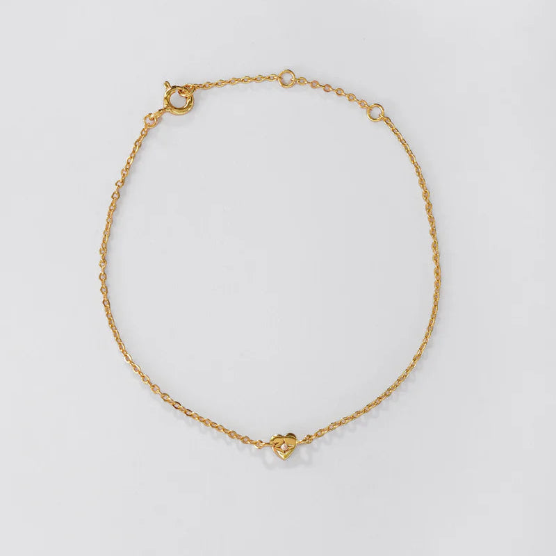 Saint Valentine - Mini Heart Bracelet - Gold