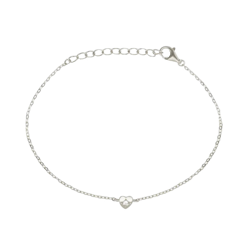 Saint Valentine - Mini Heart Bracelet - Silver