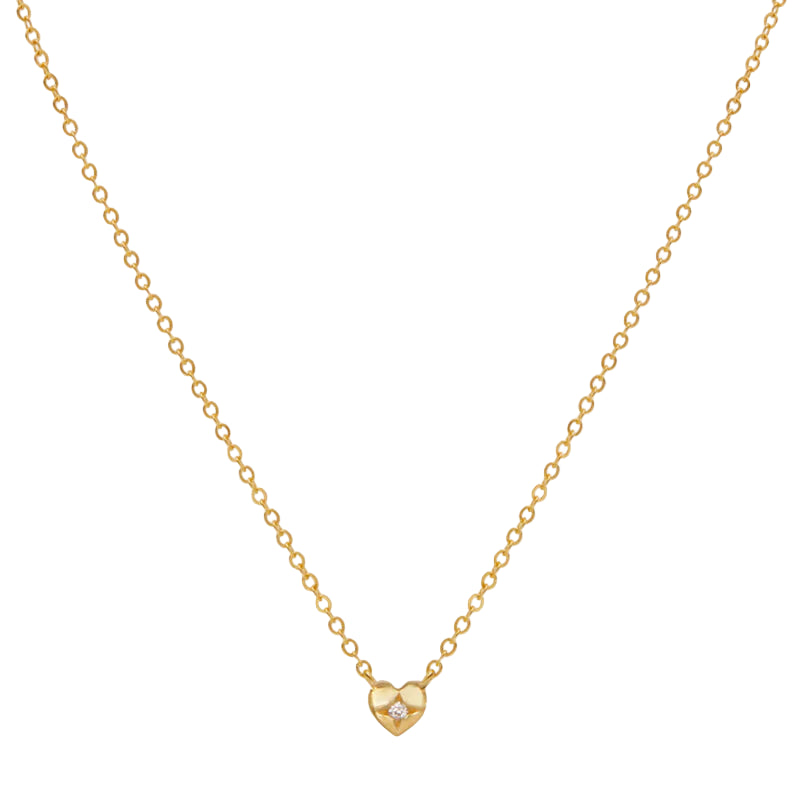Saint Valentine - Mini Heart Necklace - Gold