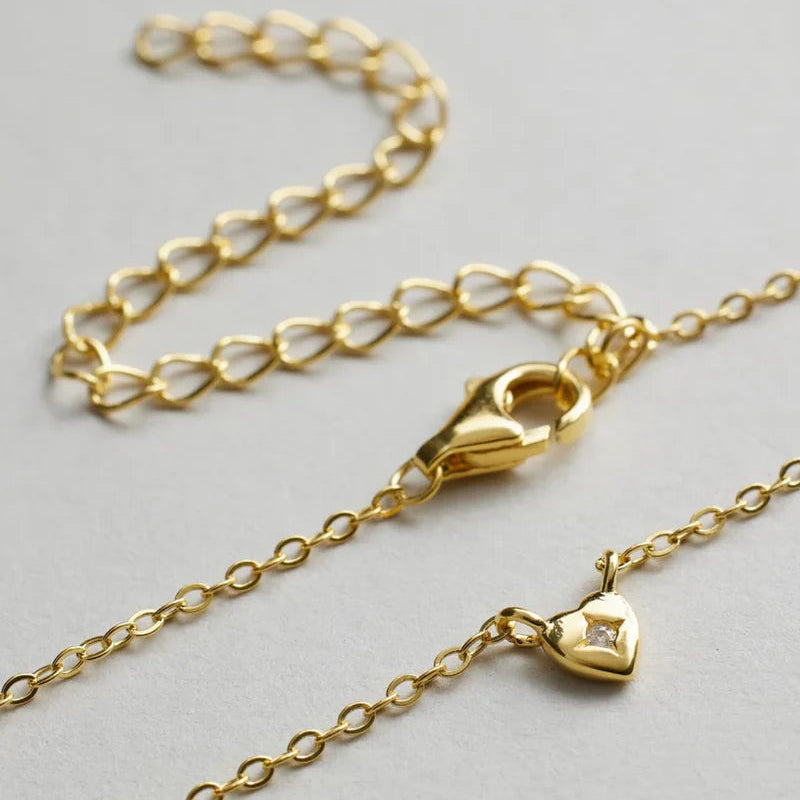 Saint Valentine - Mini Heart Necklace - Gold