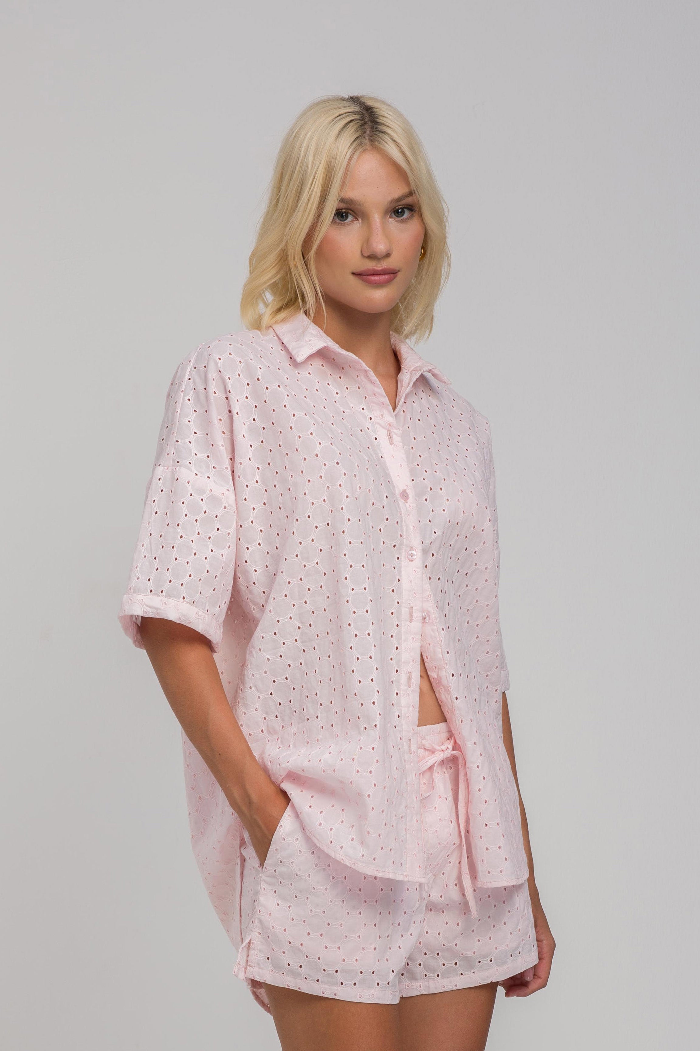 Santiago Shirt -  Light Pink