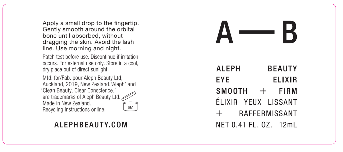 Aleph Eye Elixir Smooth + Firm - 12ml