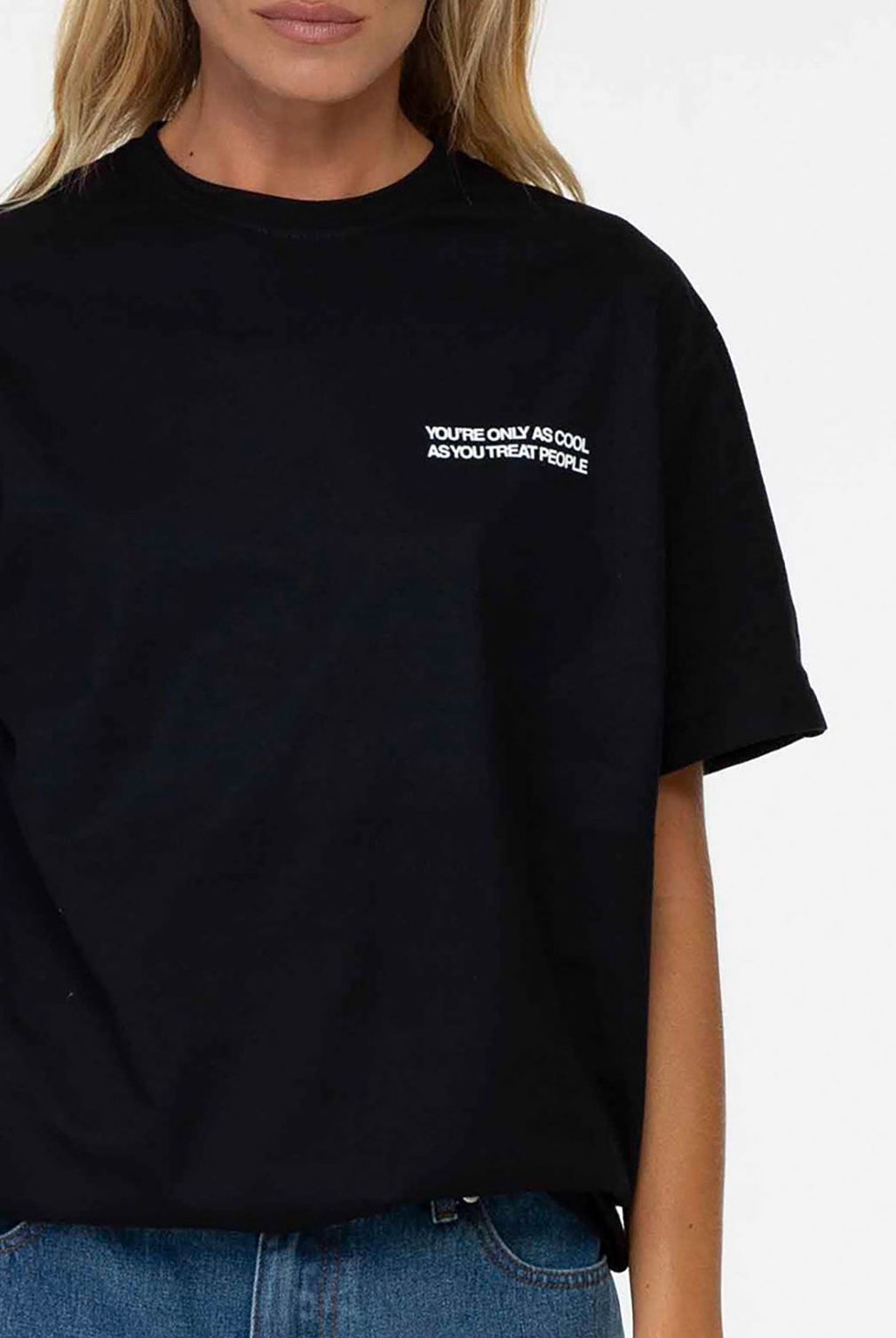 Only As Cool As Tee | Black w White Text | Sei Bella by BLAK | PRE-ORDER