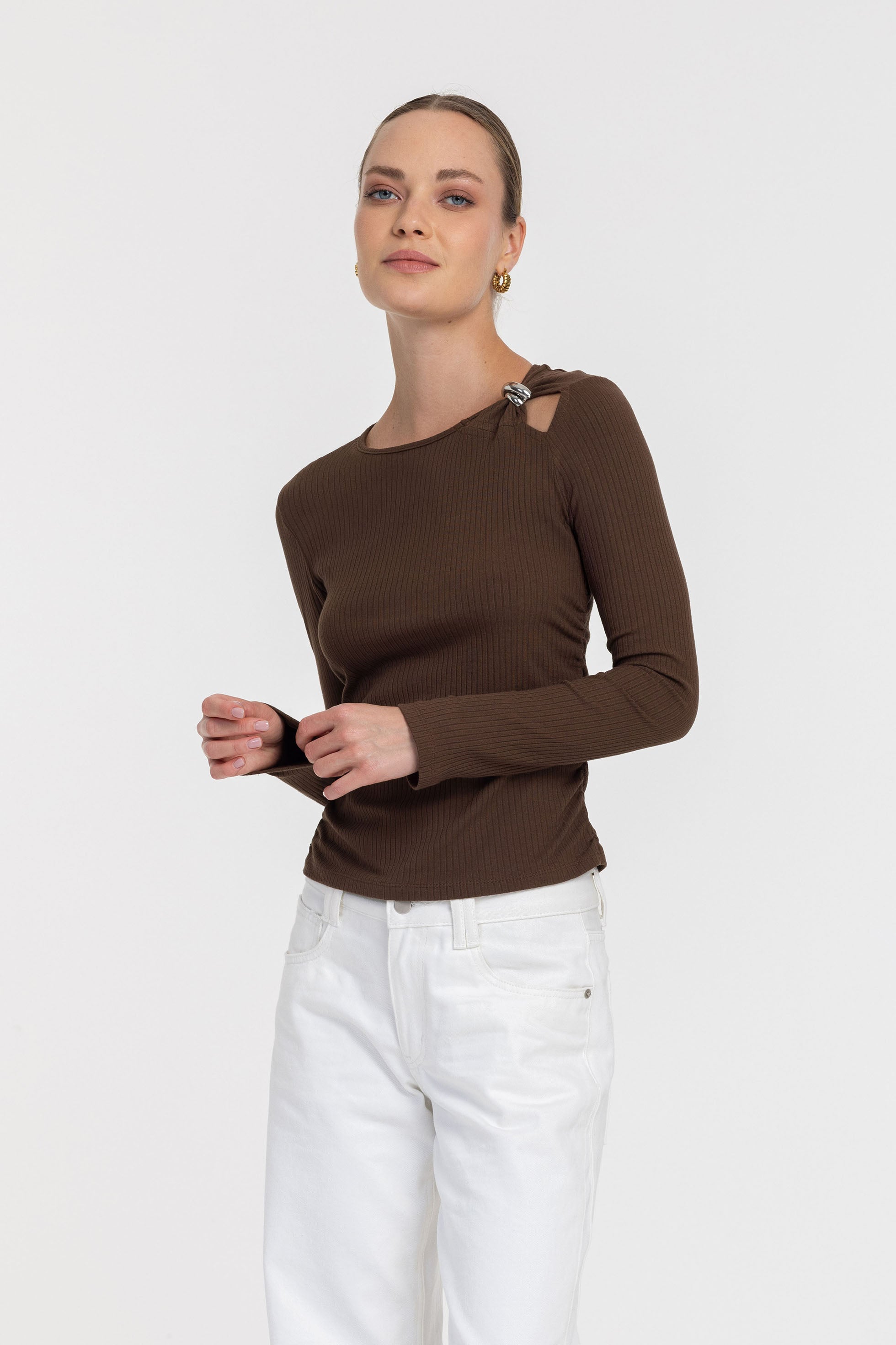 Silent Depths Top - Chocolate