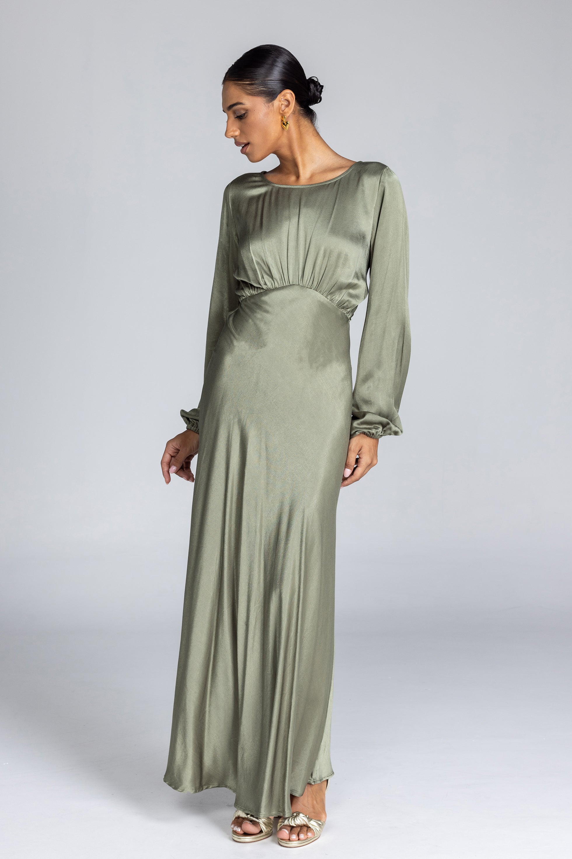 Silent Spark Dress - Martini Olive