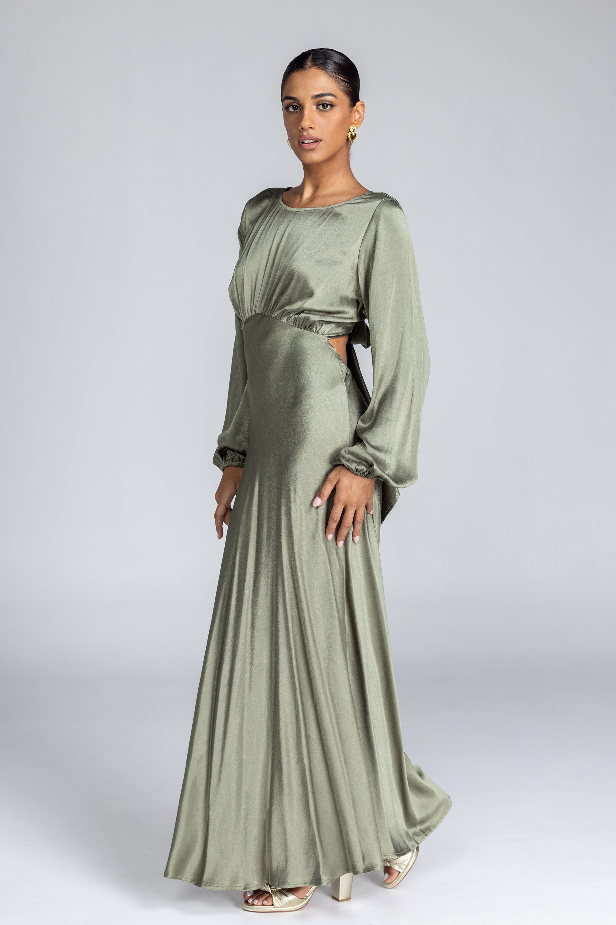 Silent Spark Dress - Martini Olive