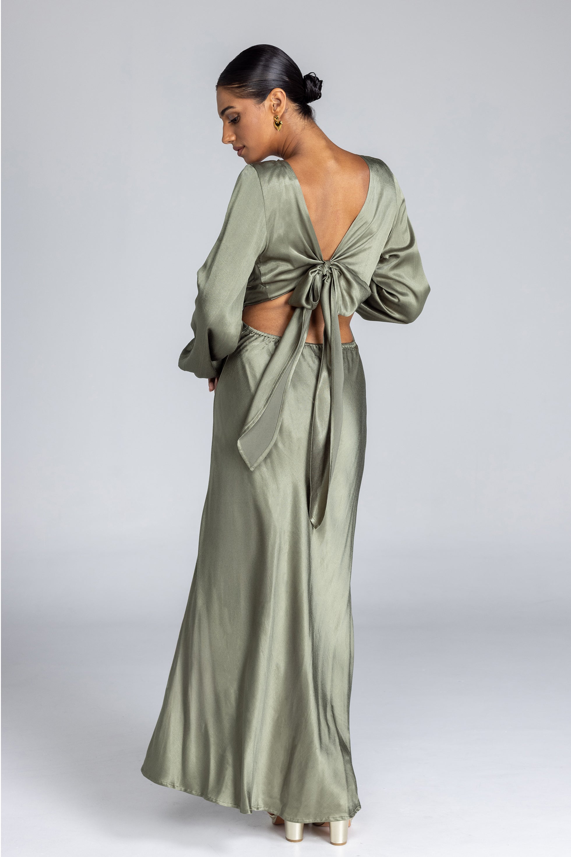 Silent Spark Dress - Martini Olive