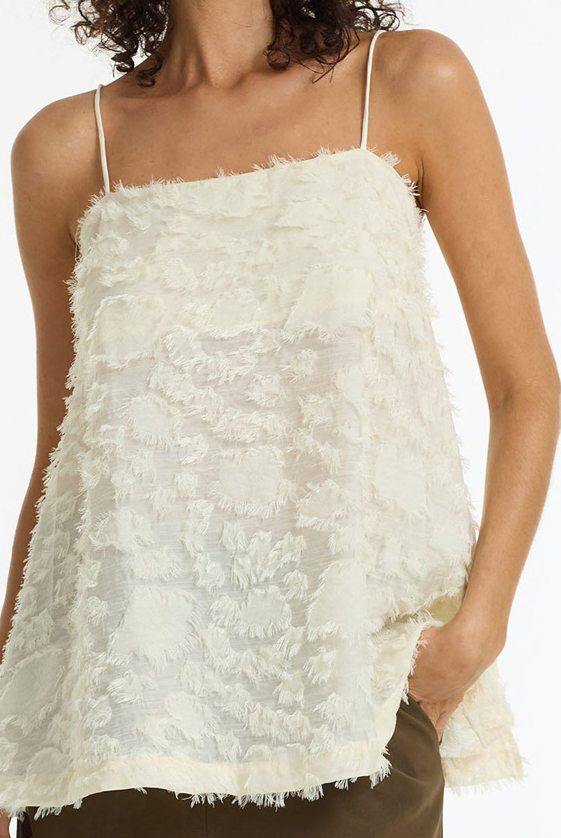 Stay Close Textured Cami | Ivory