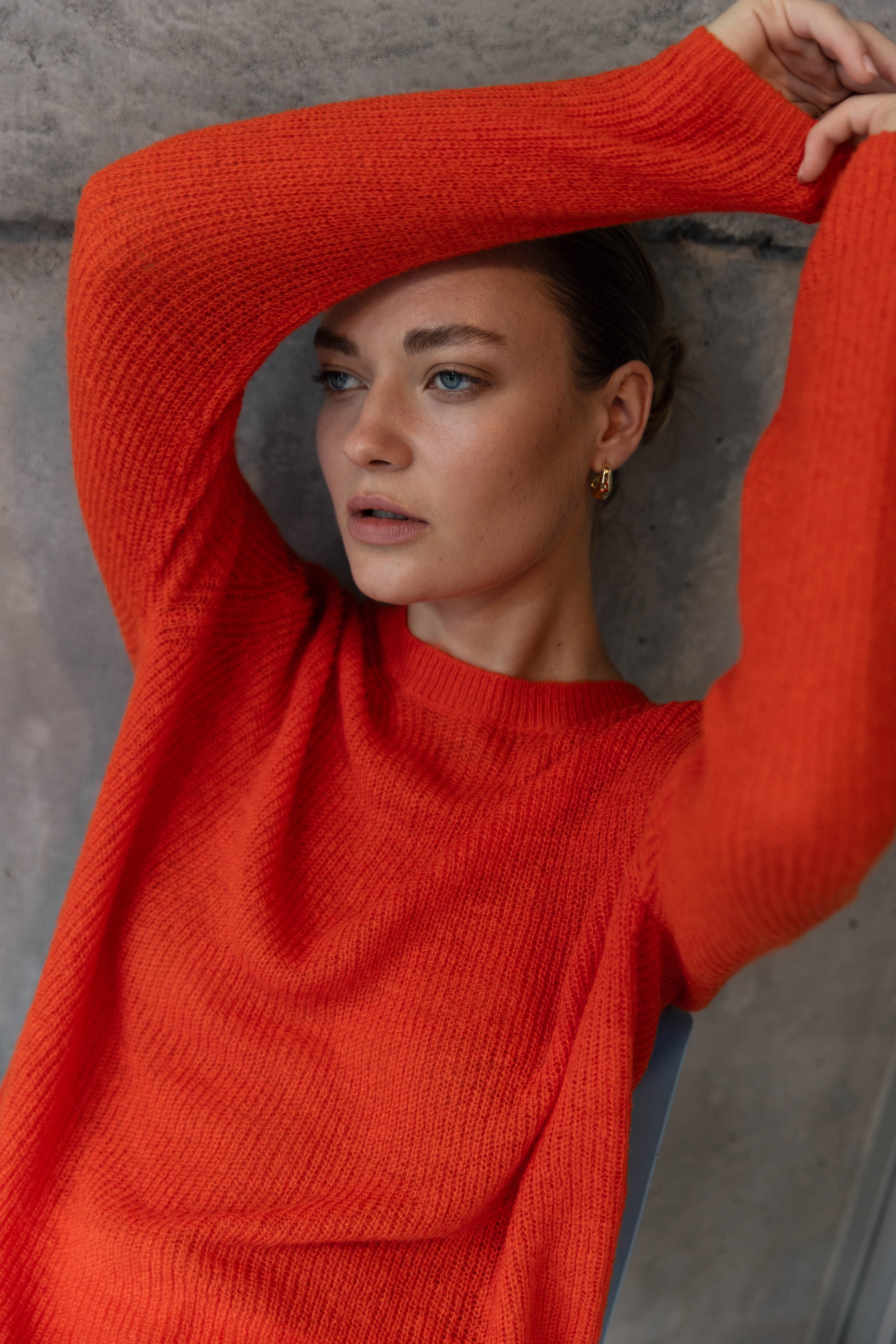 Strength Of Your Heart Jumper - Orange