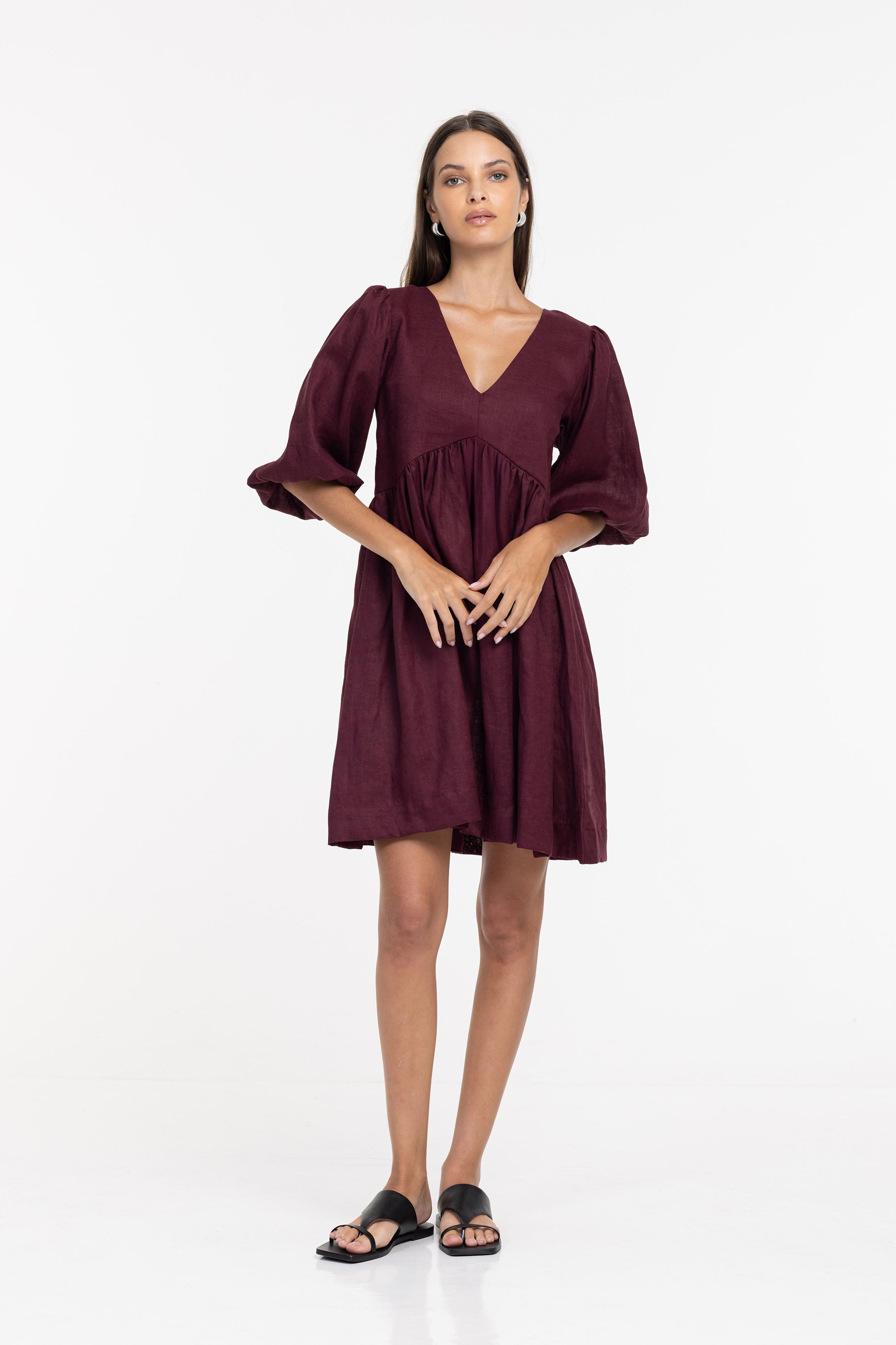 Sweet Love Dress - Maroon