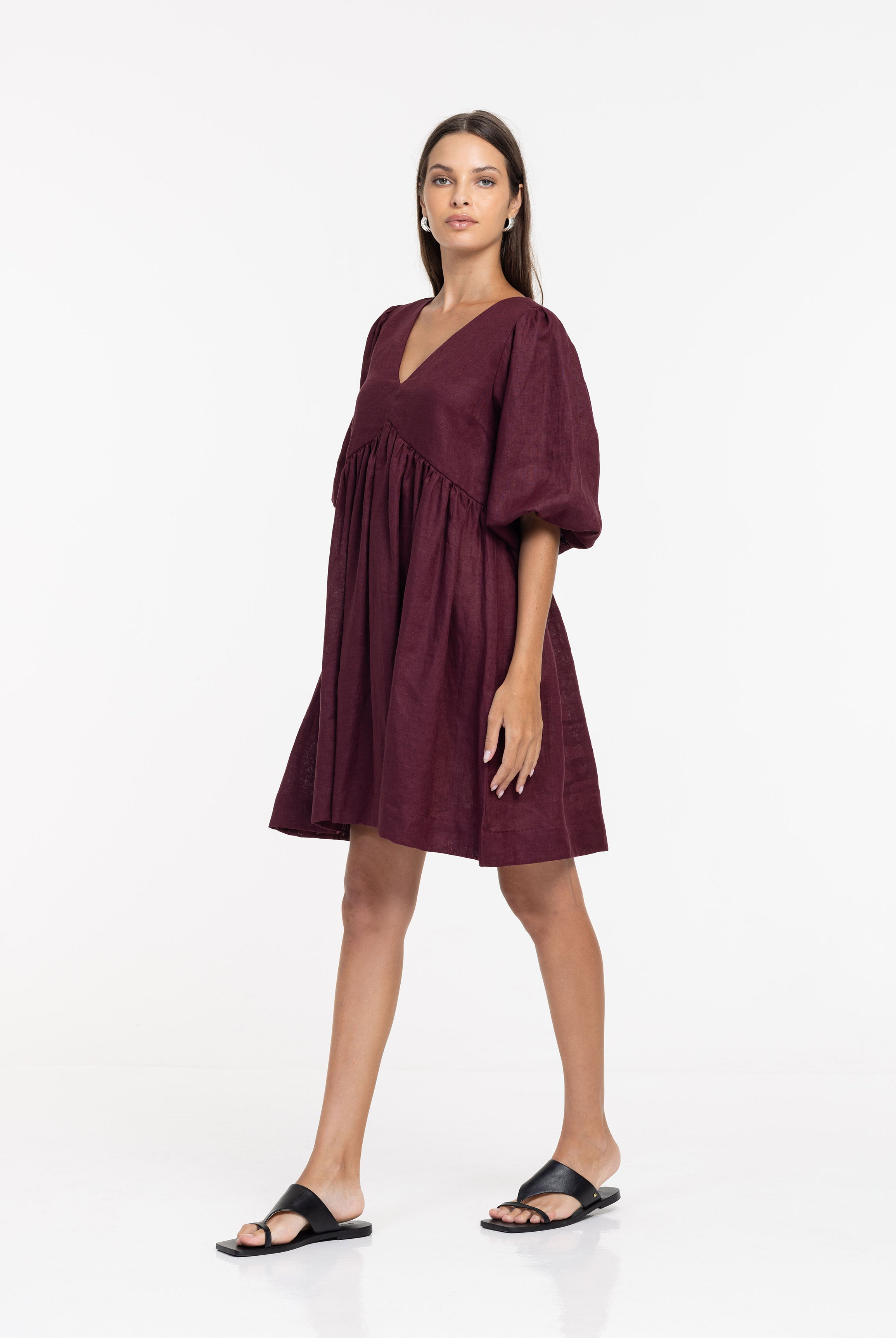 Sweet Love Dress - Maroon