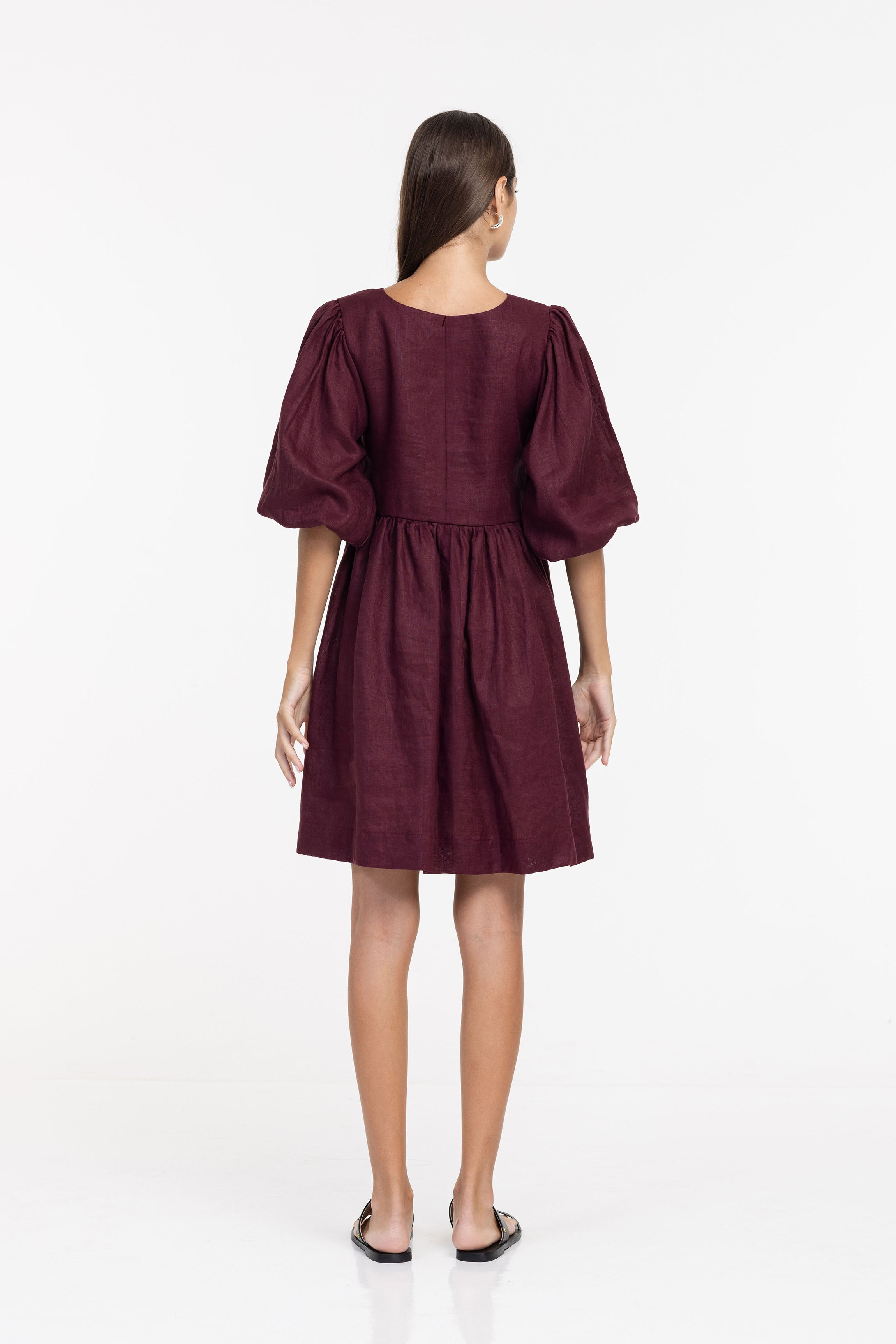 Sweet Love Dress - Maroon