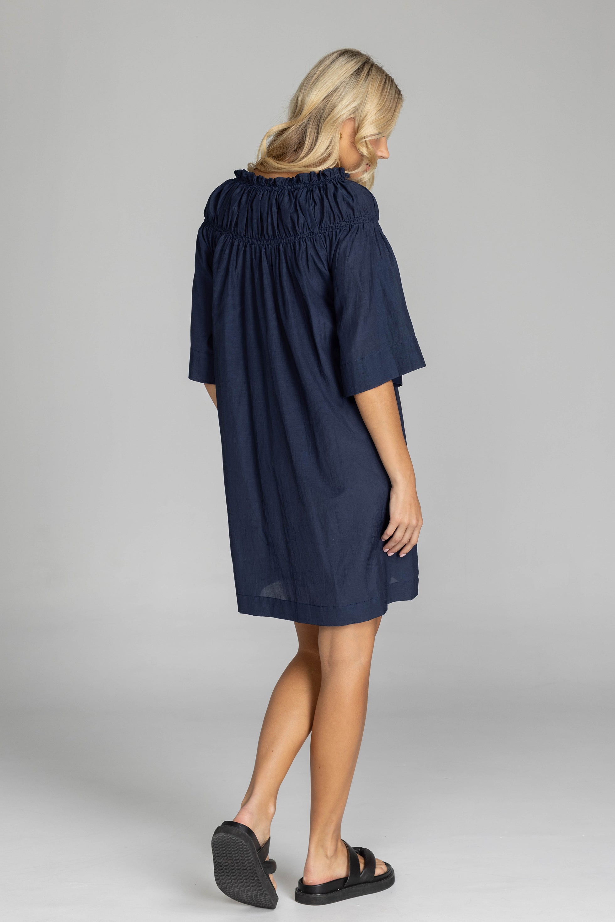 Take My Hand Dress - Navy