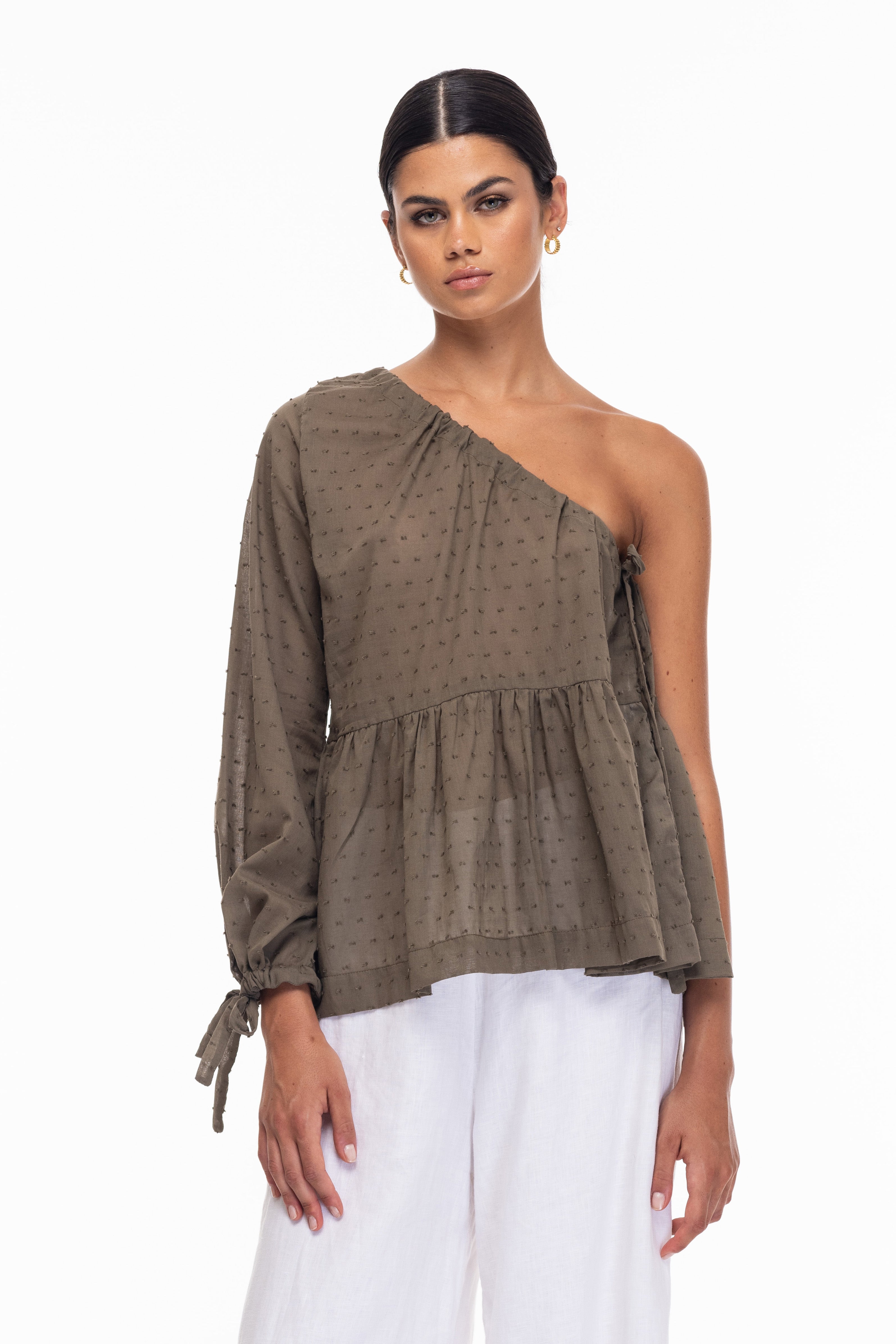 Tammy Top - Dusty Khaki