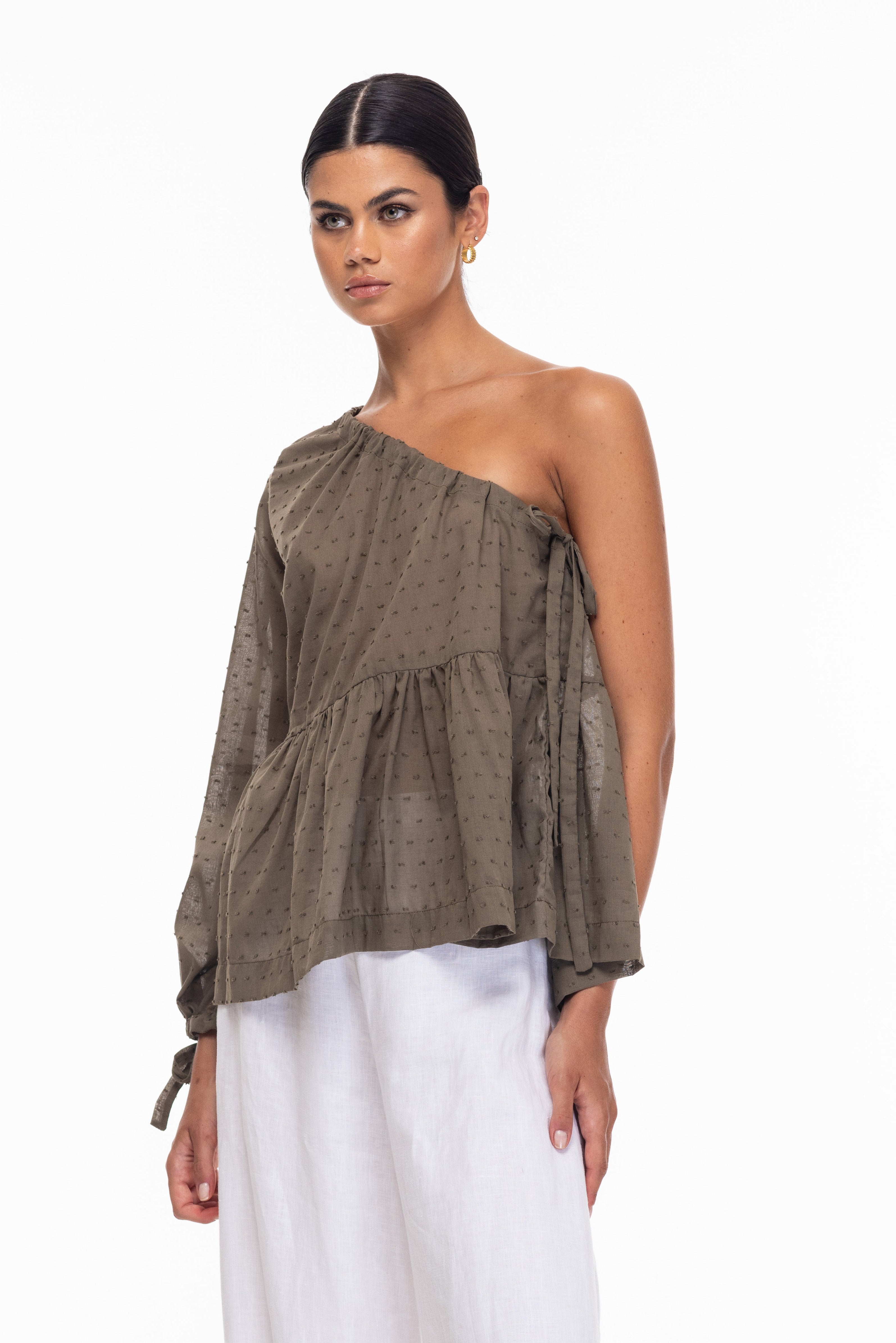 Tammy Top - Dusty Khaki