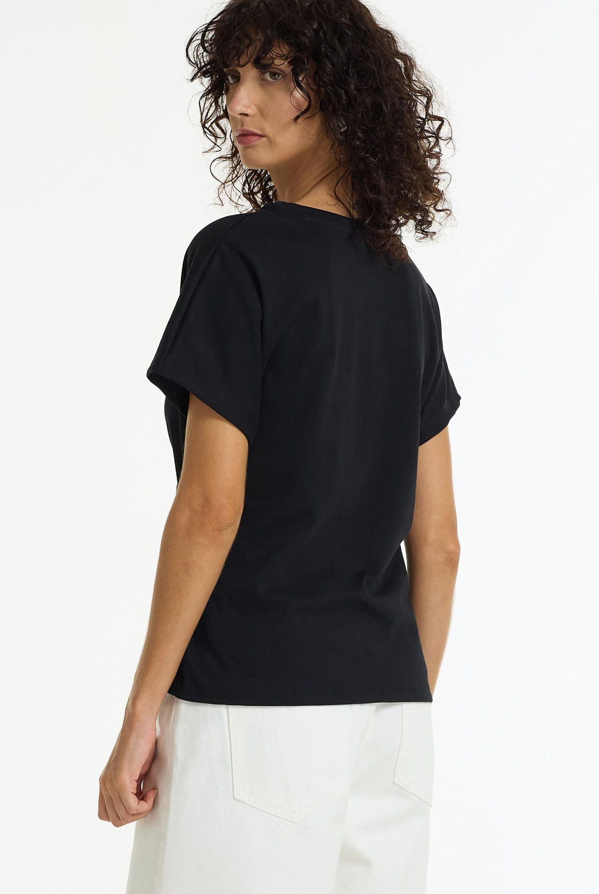 Time Slows Asymmetric Tee | Black | PRE-ORDER
