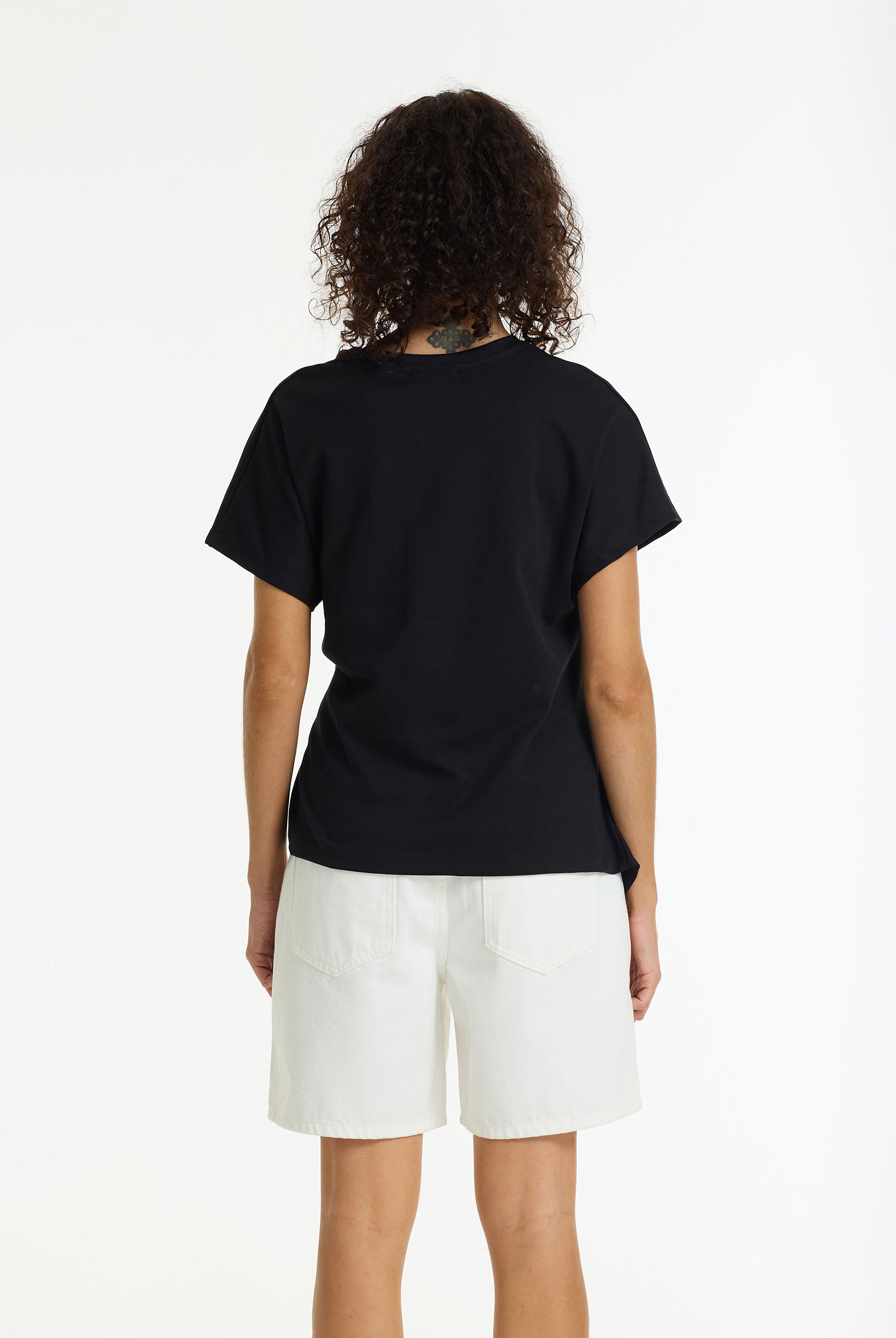 Time Slows Asymmetric Tee | Black | PRE-ORDER