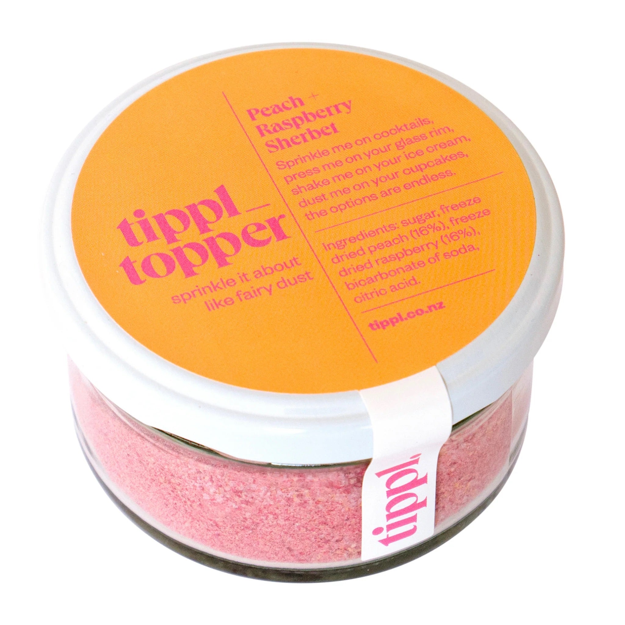 Tippl - Peach & Raspberry Sherbet Topper