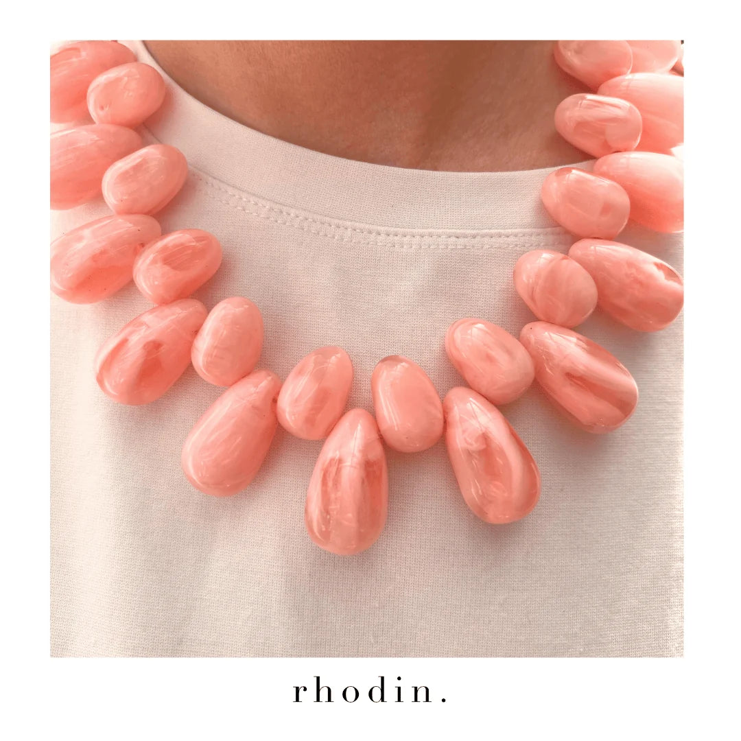 Rhodin - Pink Pebble Necklace