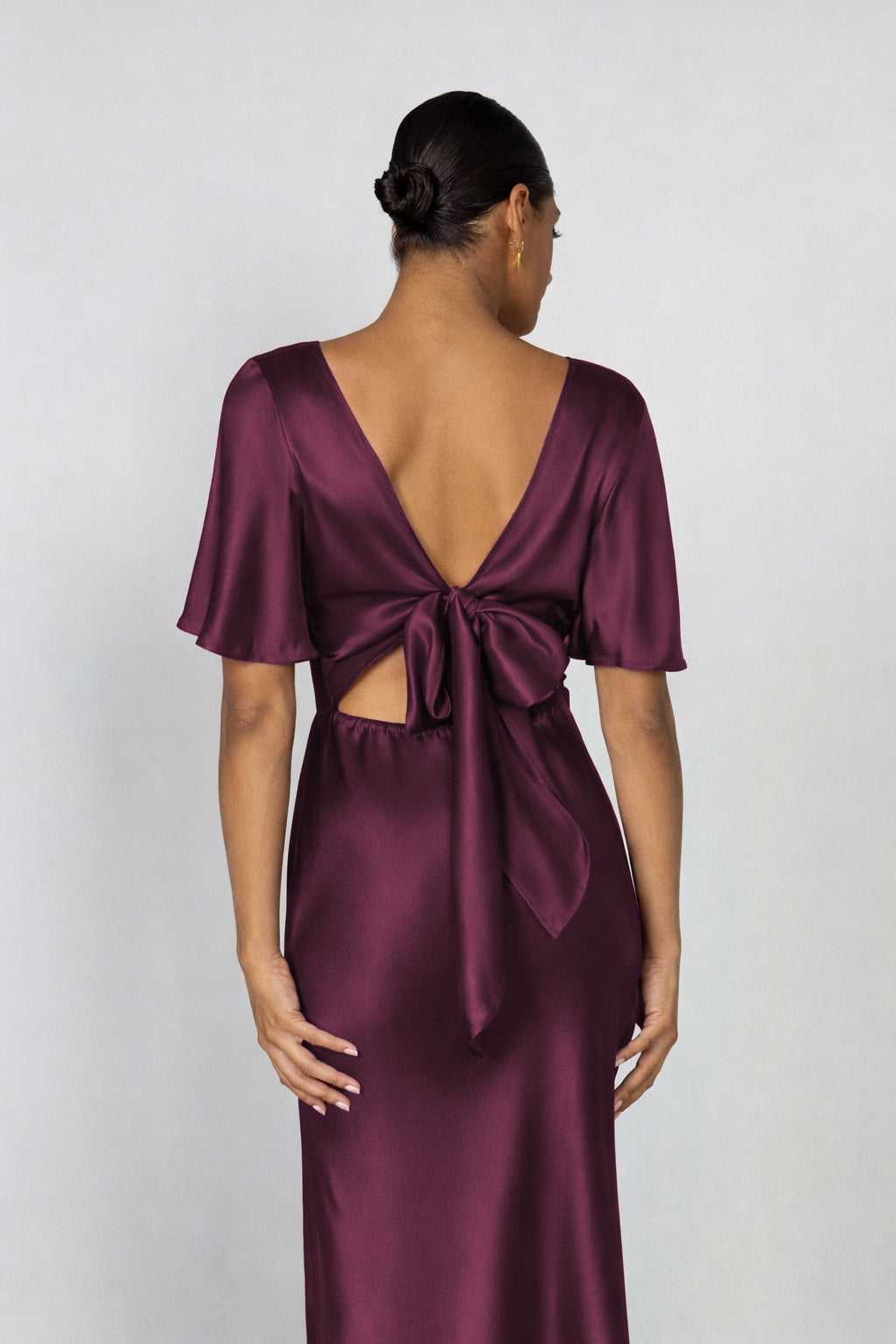 V-Neck Golden Hour Dress - Plushy Purple
