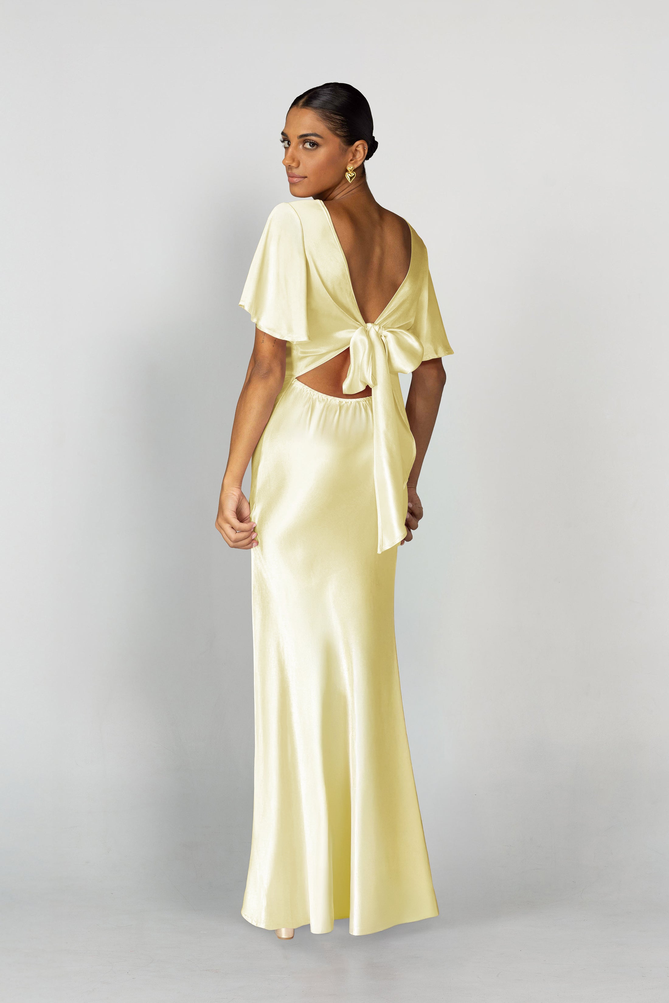 V-Neck Golden Hour Dress - Lemon