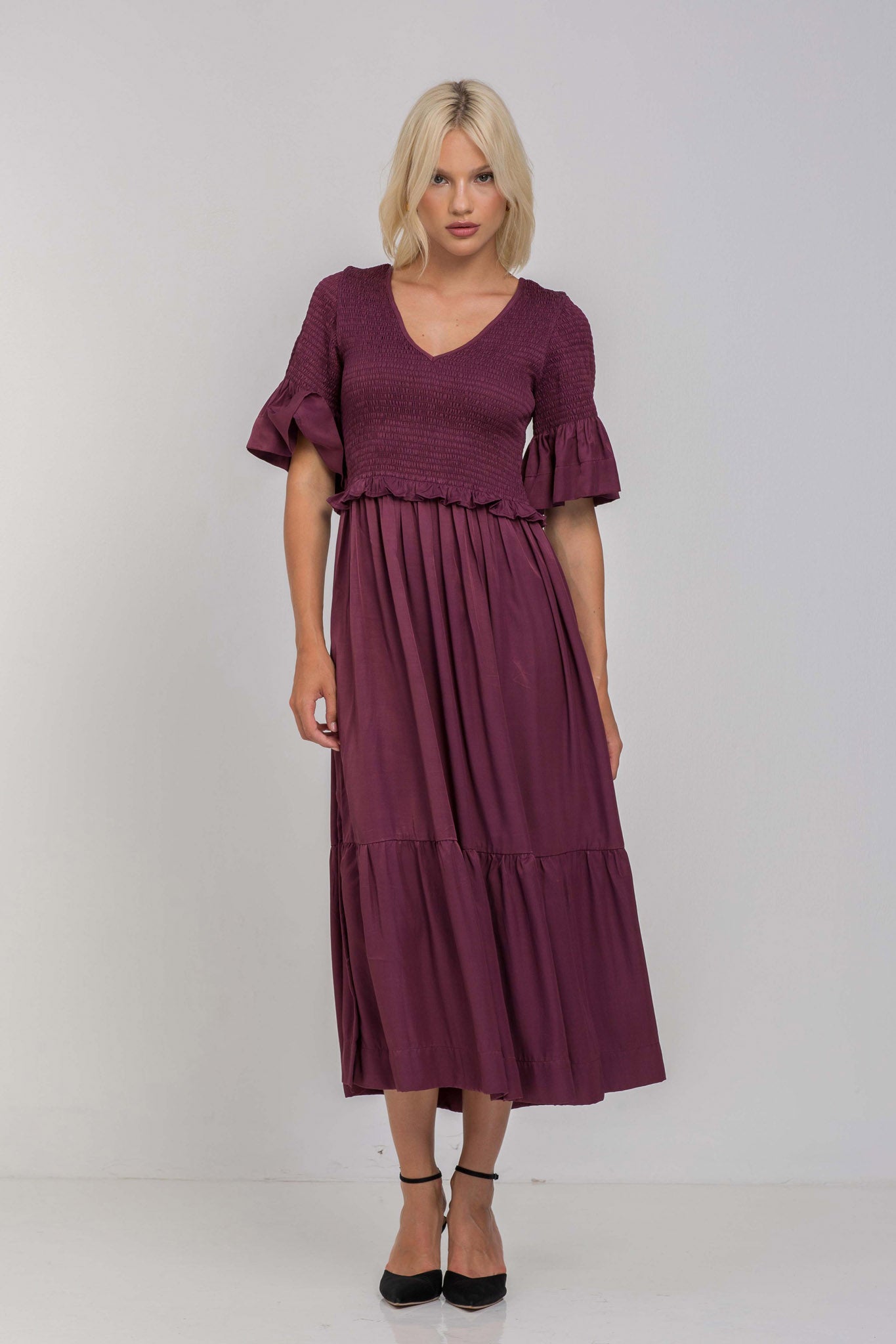 Valentina Dress - Plushy Purple