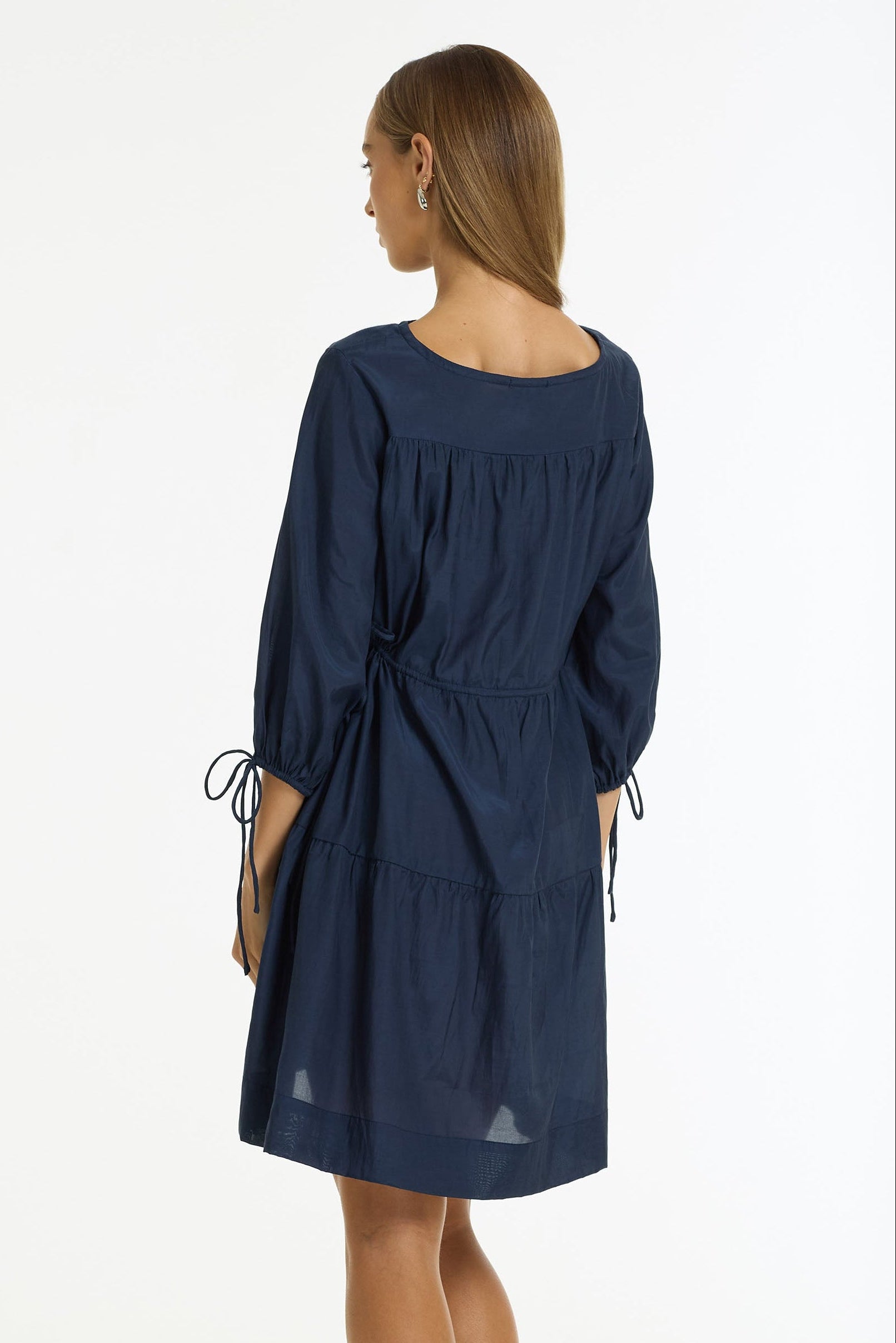 Where Hearts Fall Cotton Mini Dress | Navy | PRE-ORDER