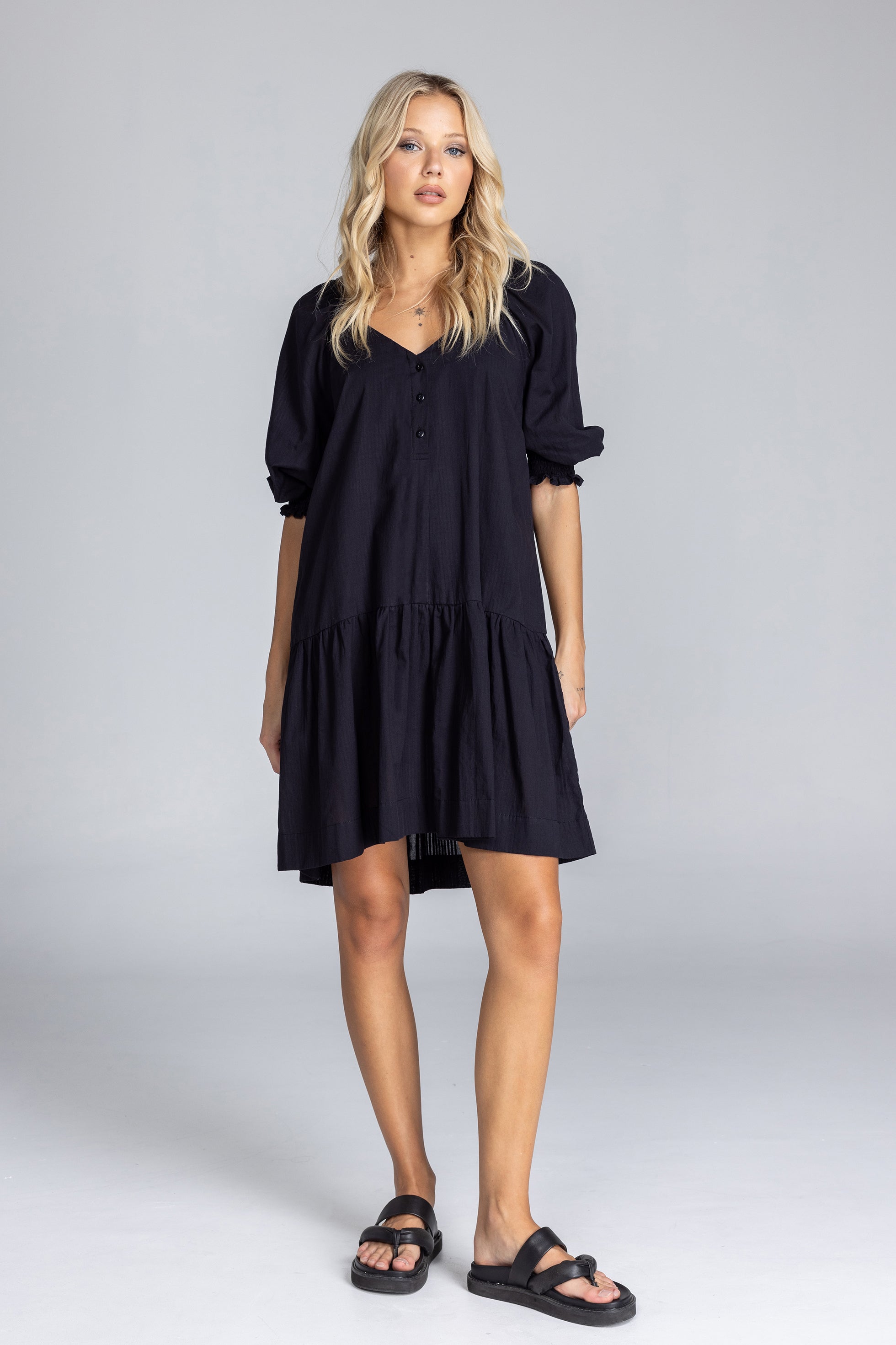 Whispered Promise Dress - Black