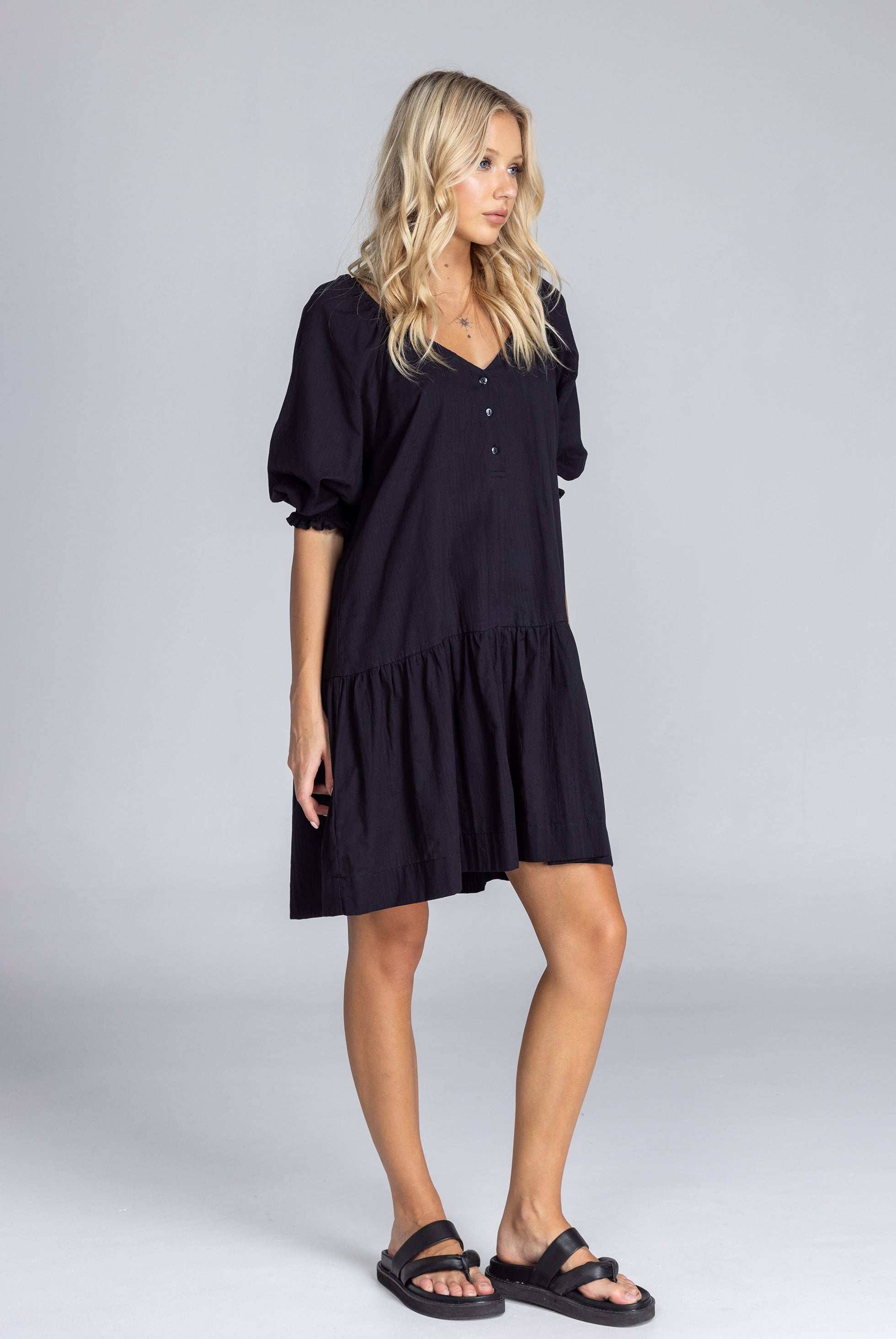 Whispered Promise Dress - Black
