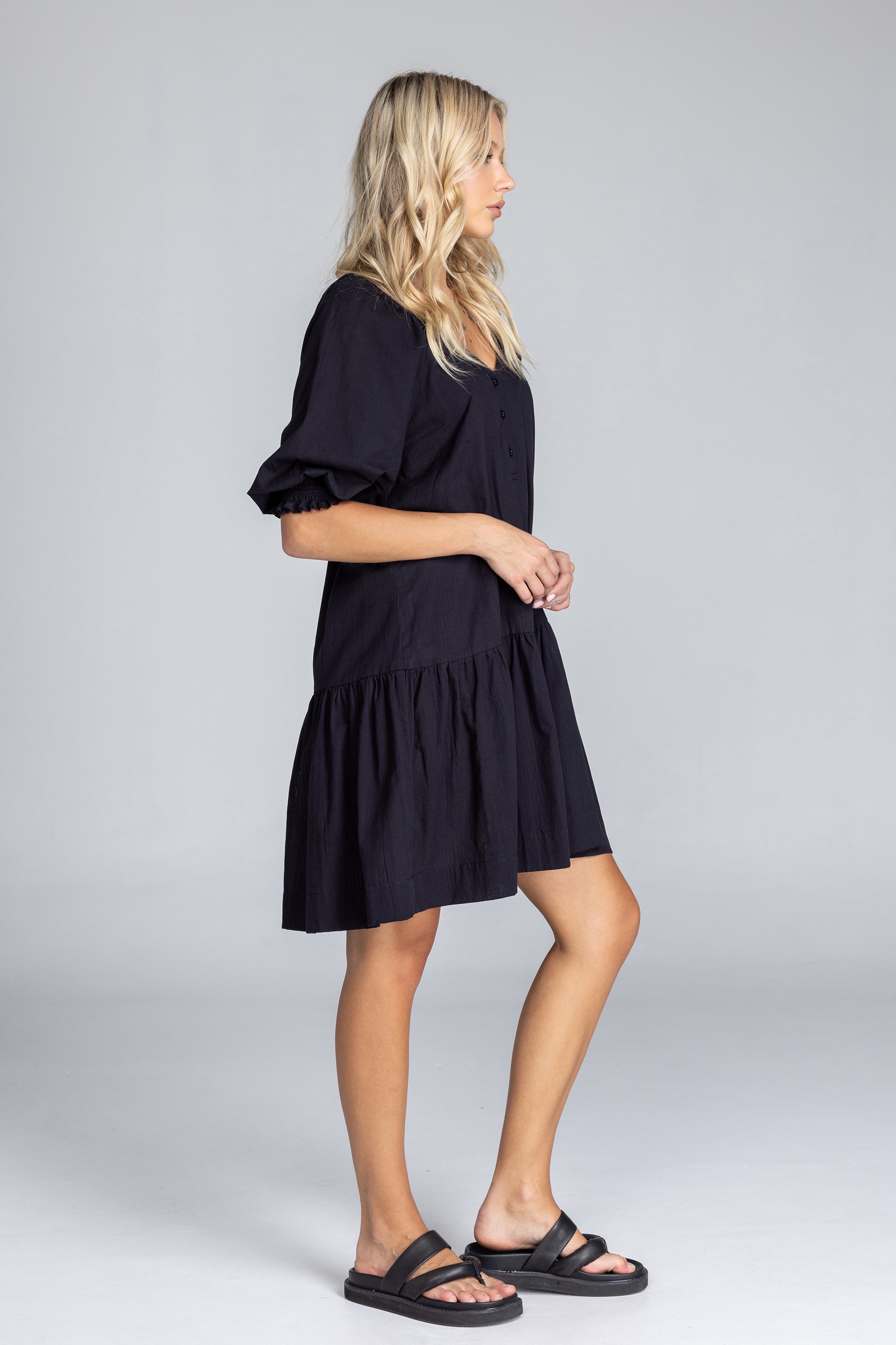 Whispered Promise Dress - Black
