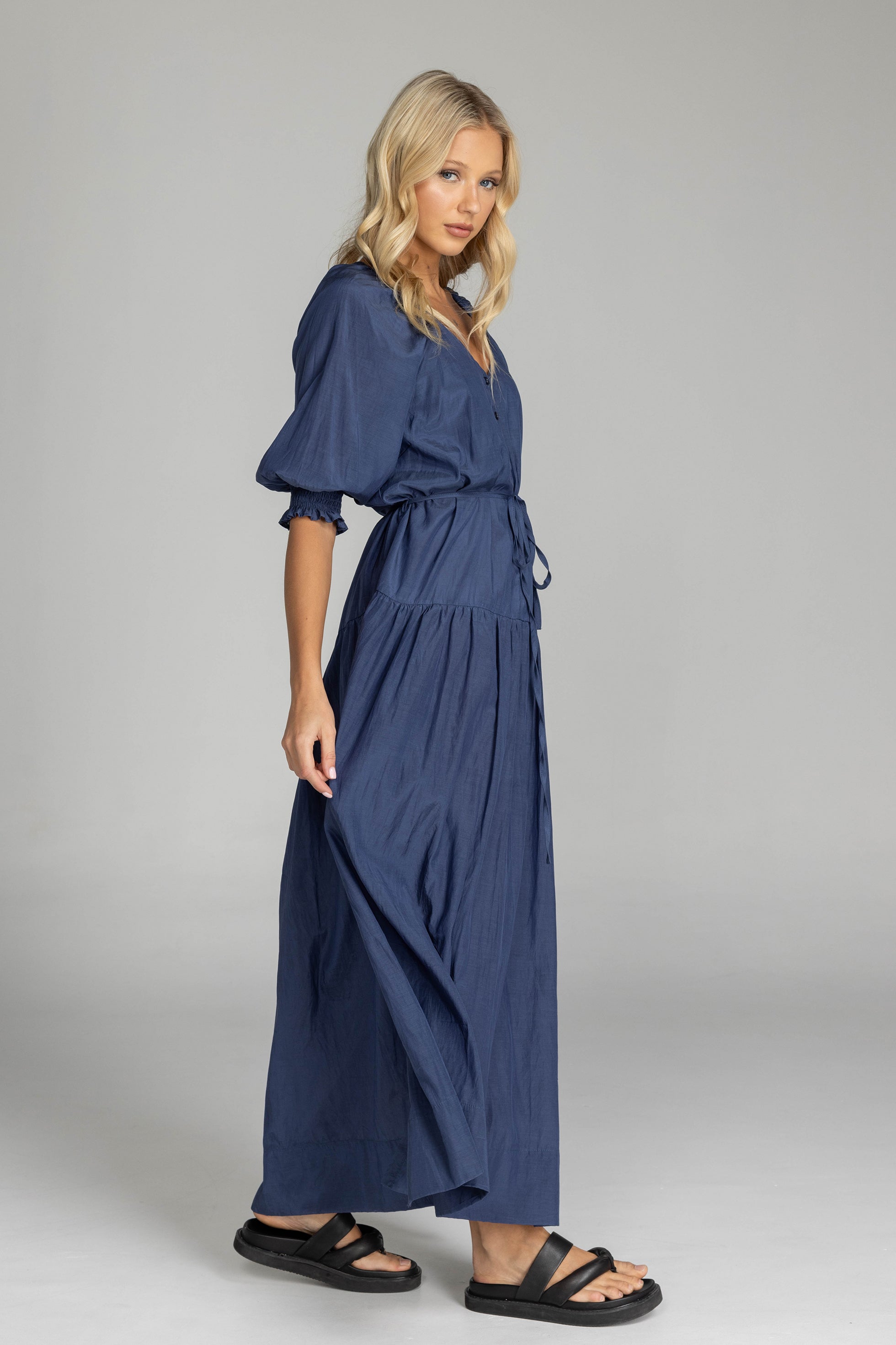Whispered Promises Maxi Dress - Night Sky