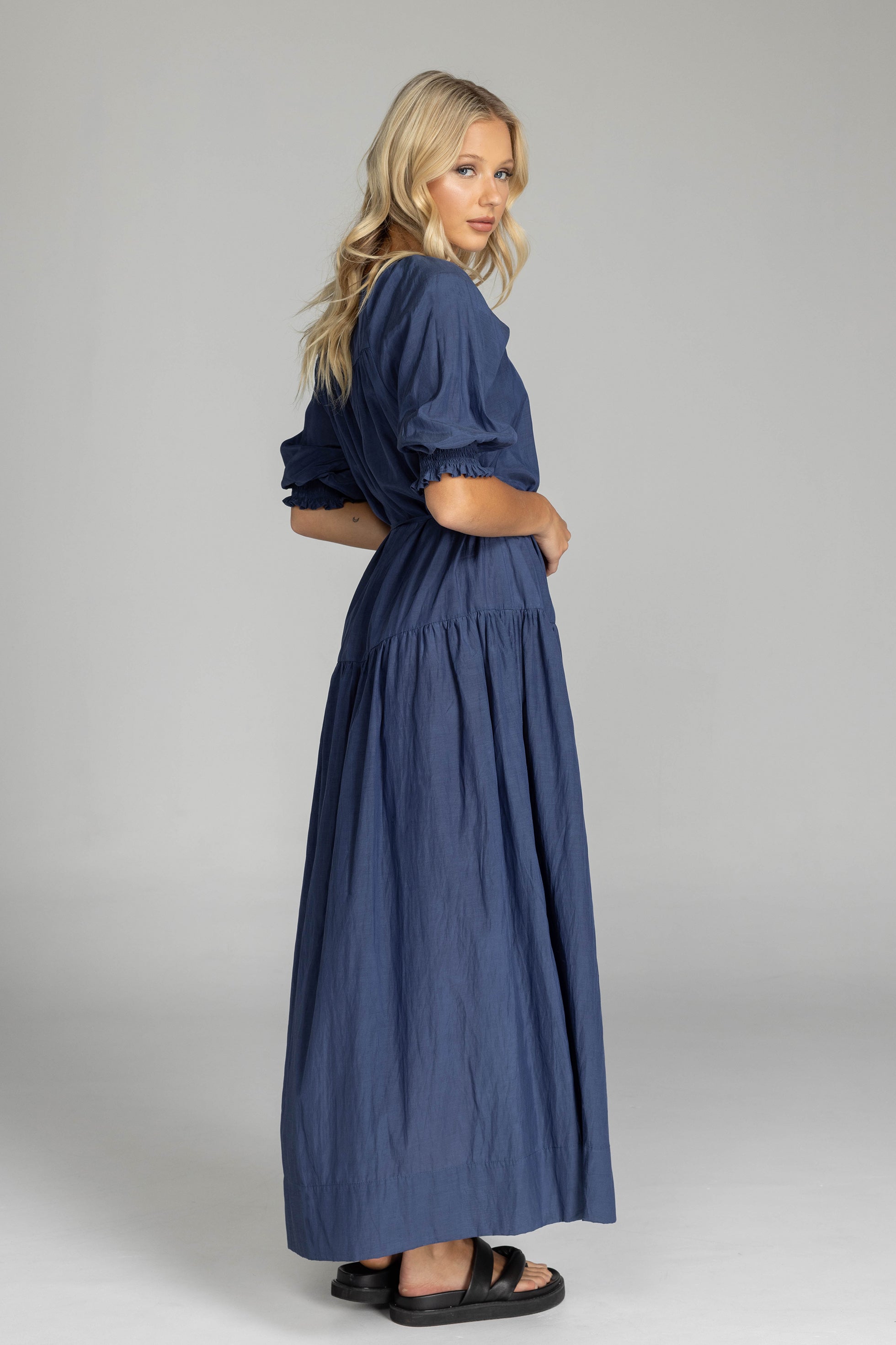 Whispered Promises Maxi Dress - Night Sky