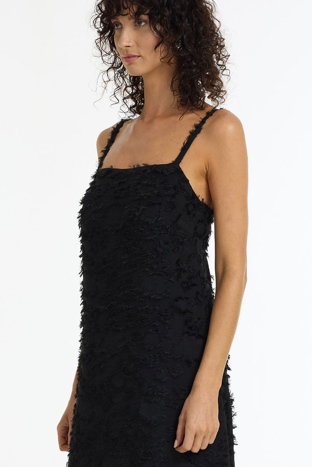 Wildest Hearts Maxi Dress | Textured Black | PRE-ORDER