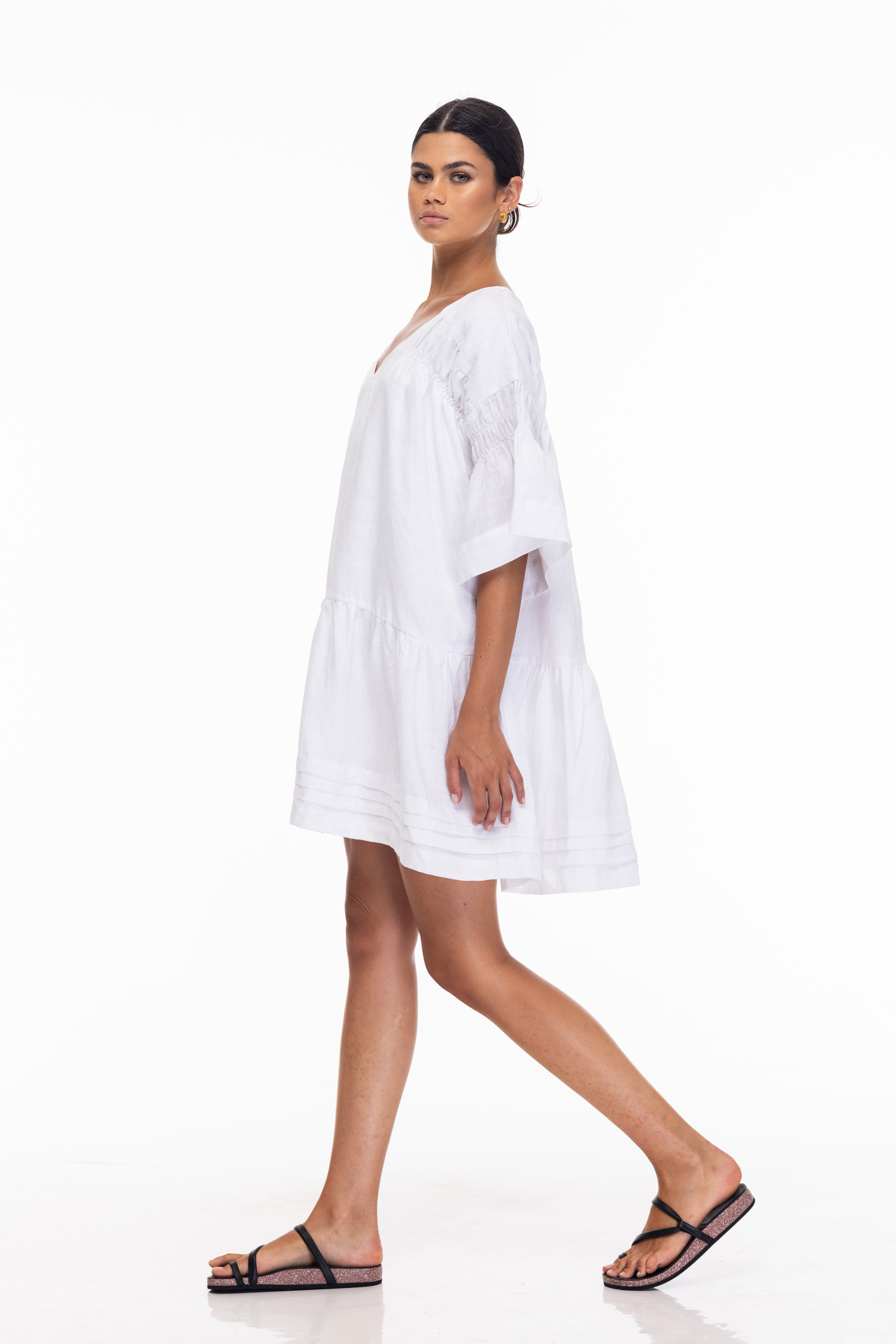 Wisteria Mini Dress - White