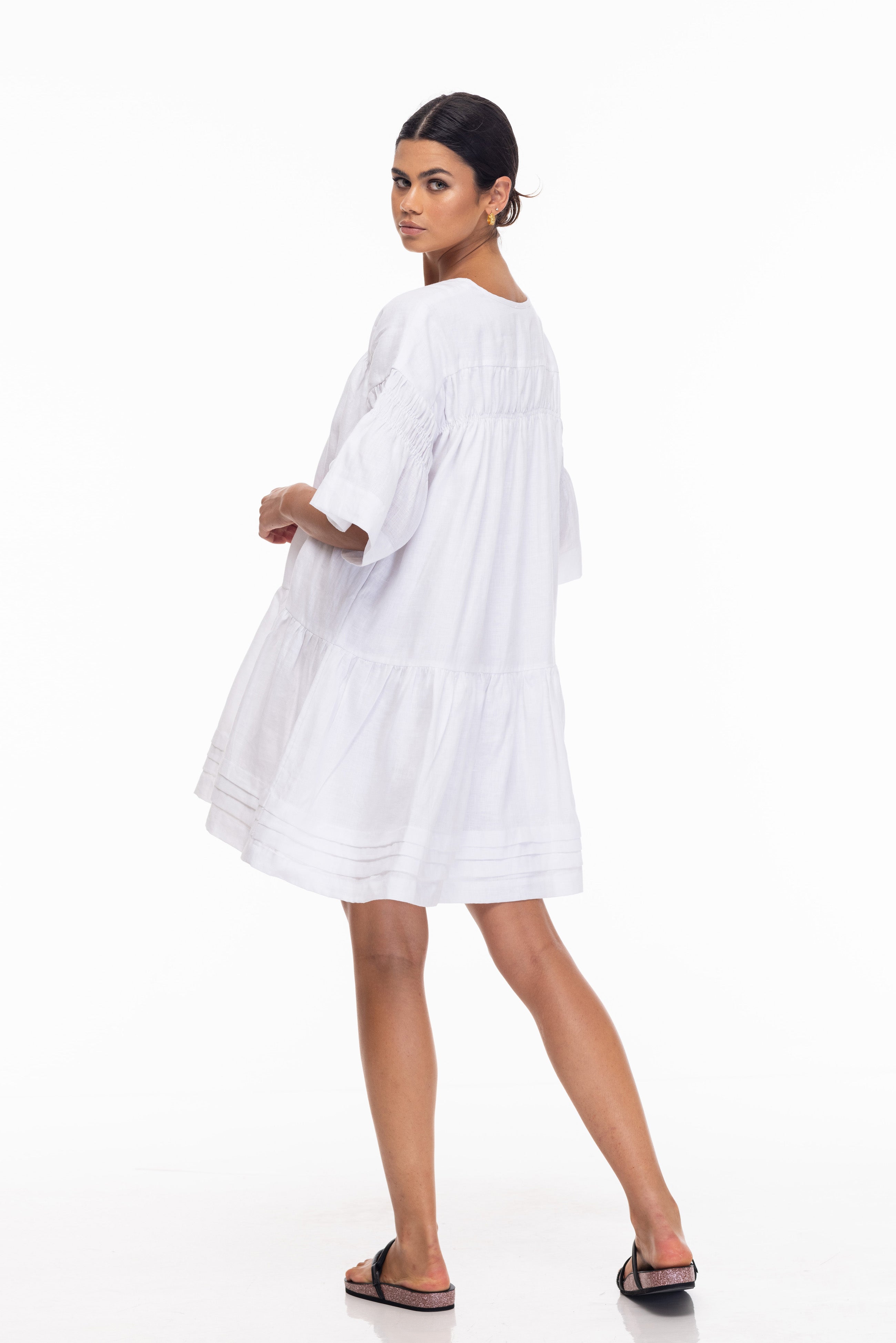 Wisteria Mini Dress - White