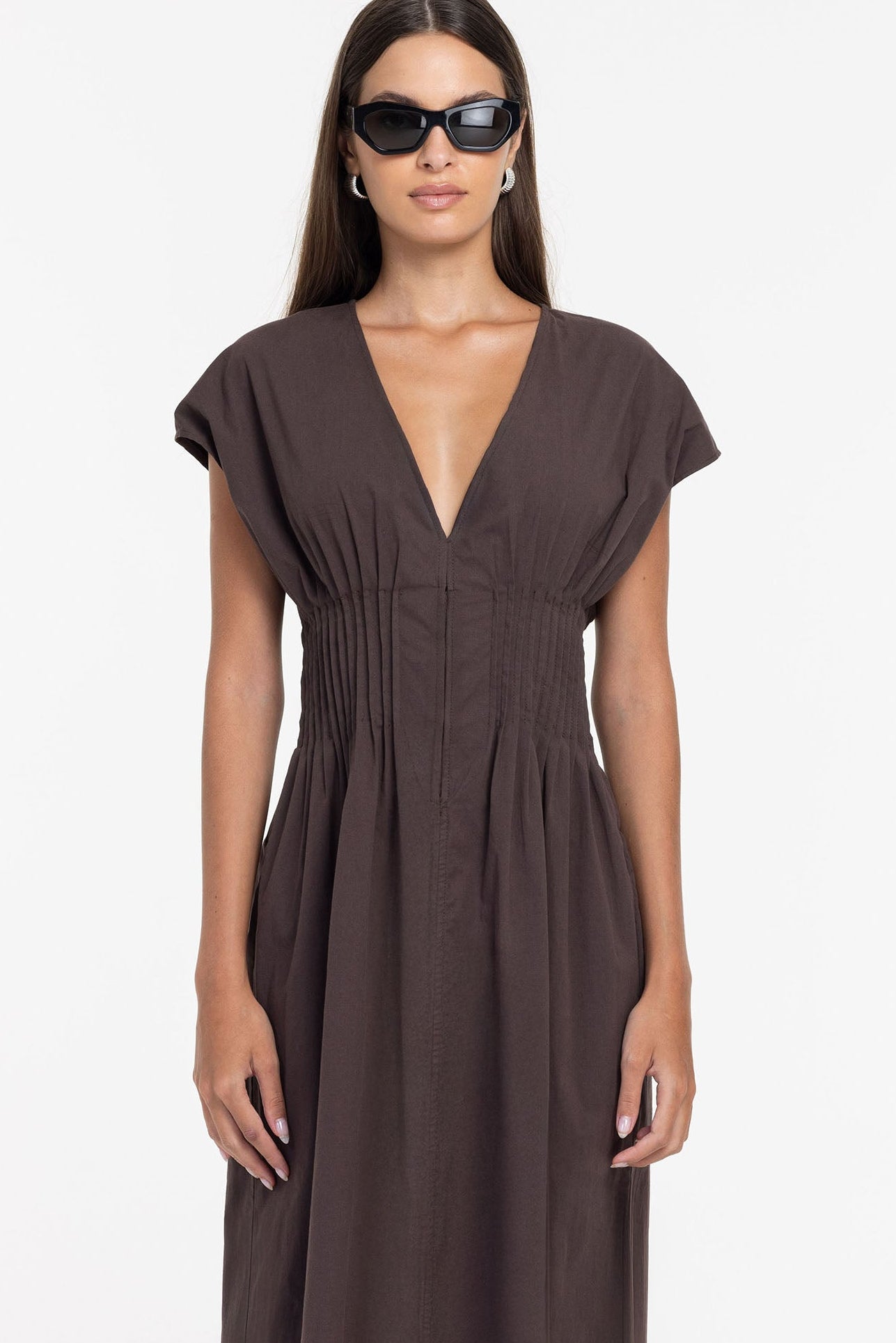 Wrapped In You Dress - Chocolate