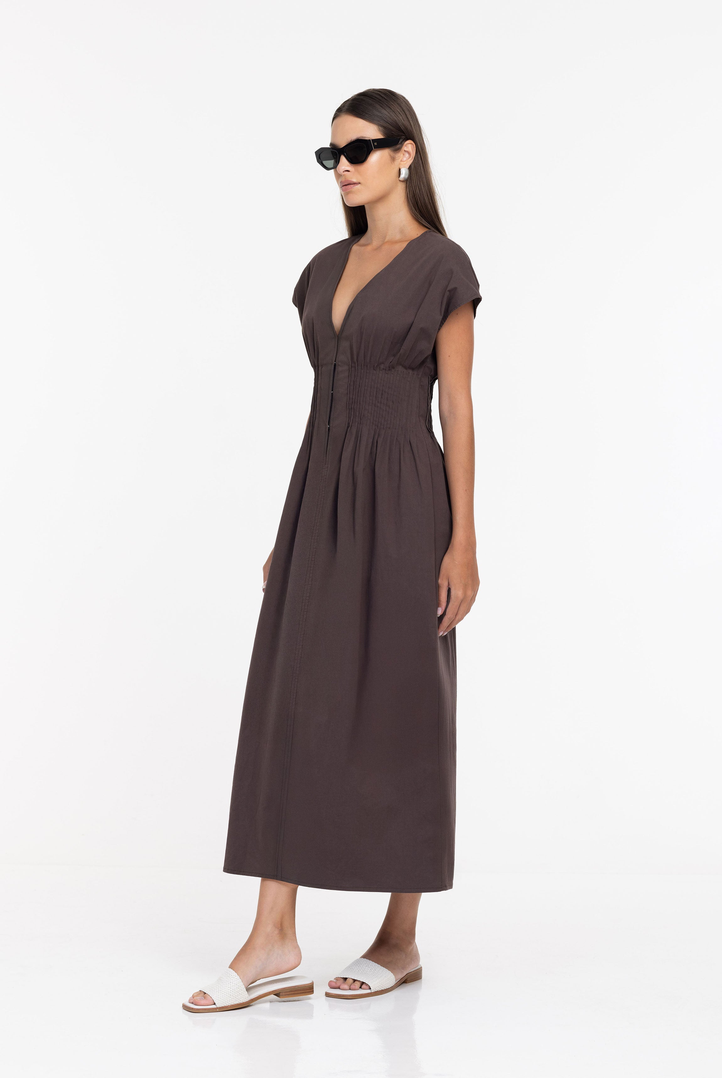 Wrapped In You Dress - Chocolate