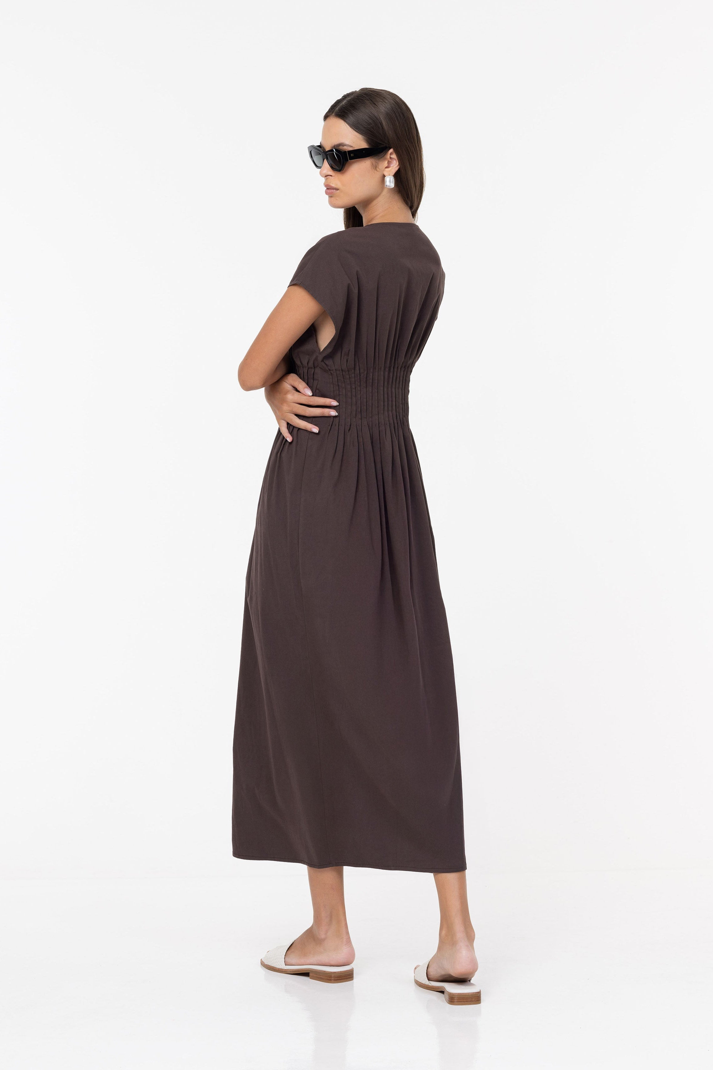 Wrapped In You Dress - Chocolate