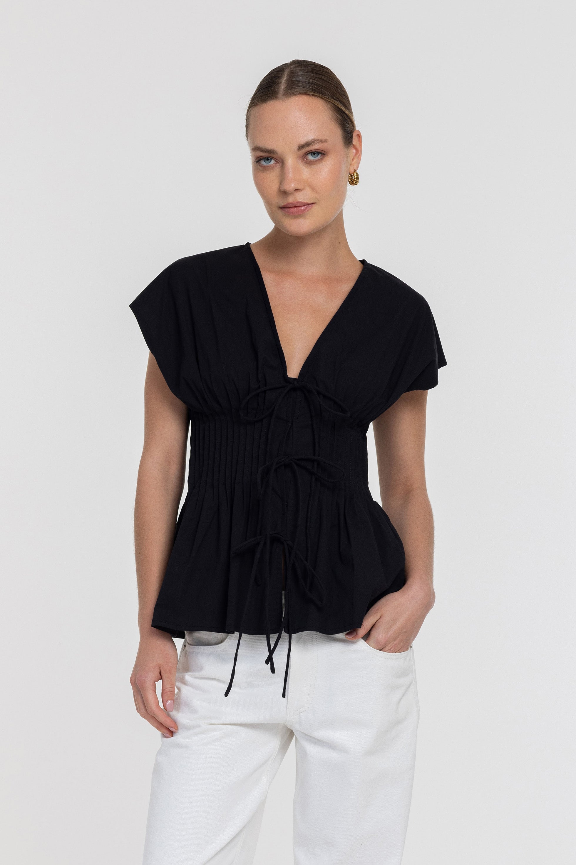 Wrapped In You Top - Black