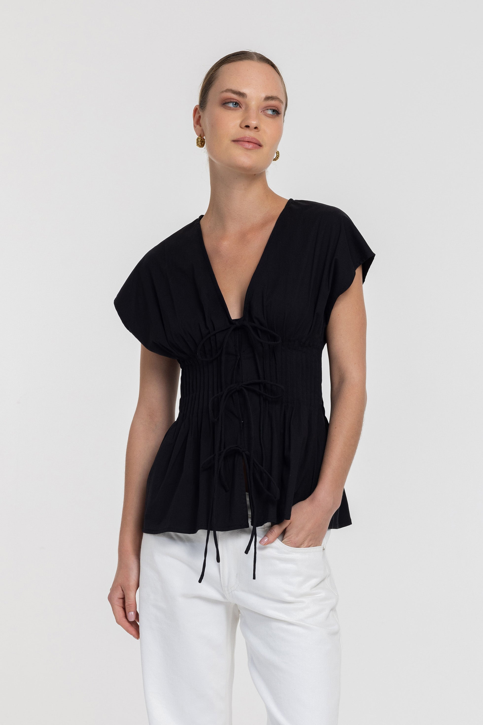 Wrapped In You Top - Black