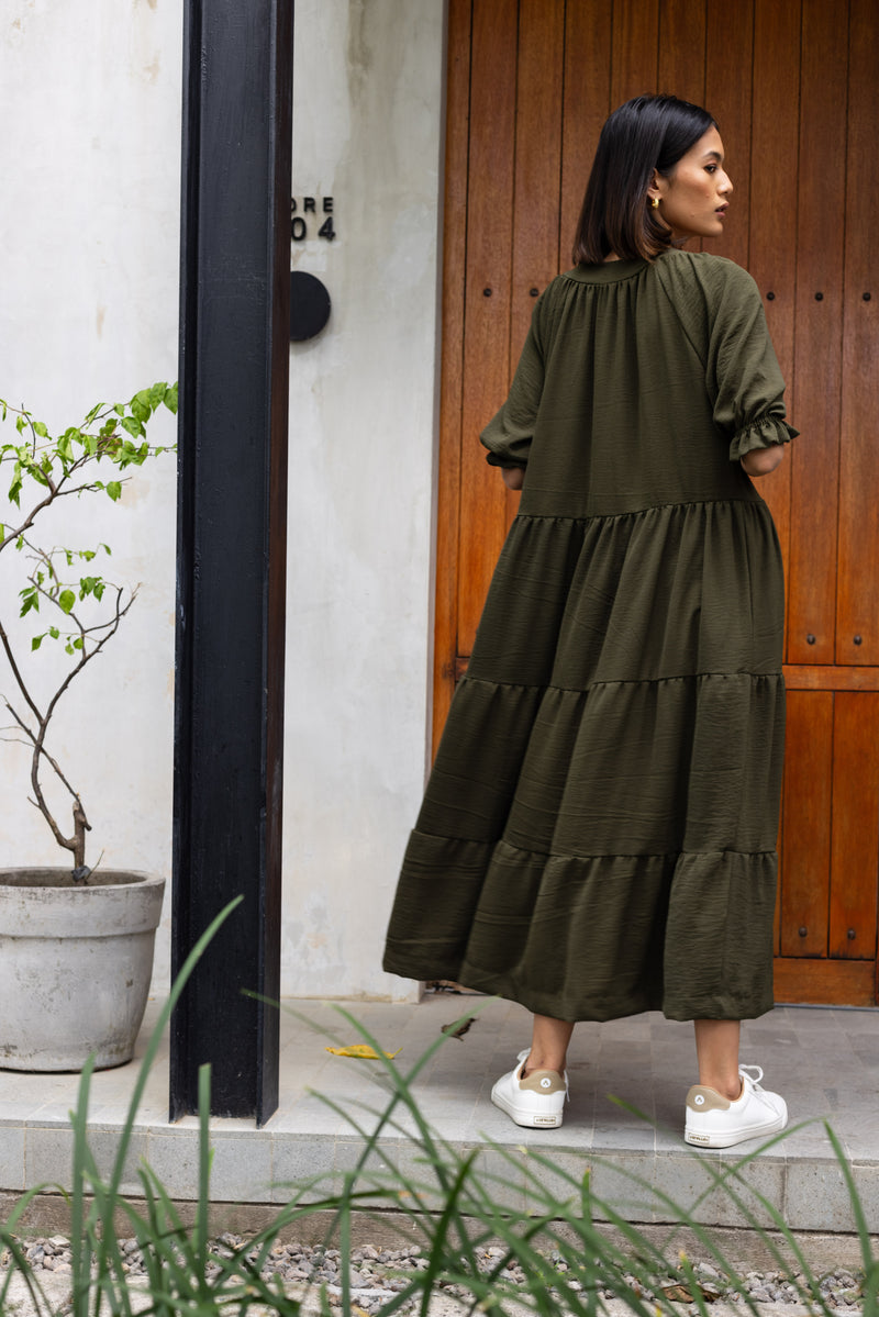 Zalia Dress - Pure Khaki