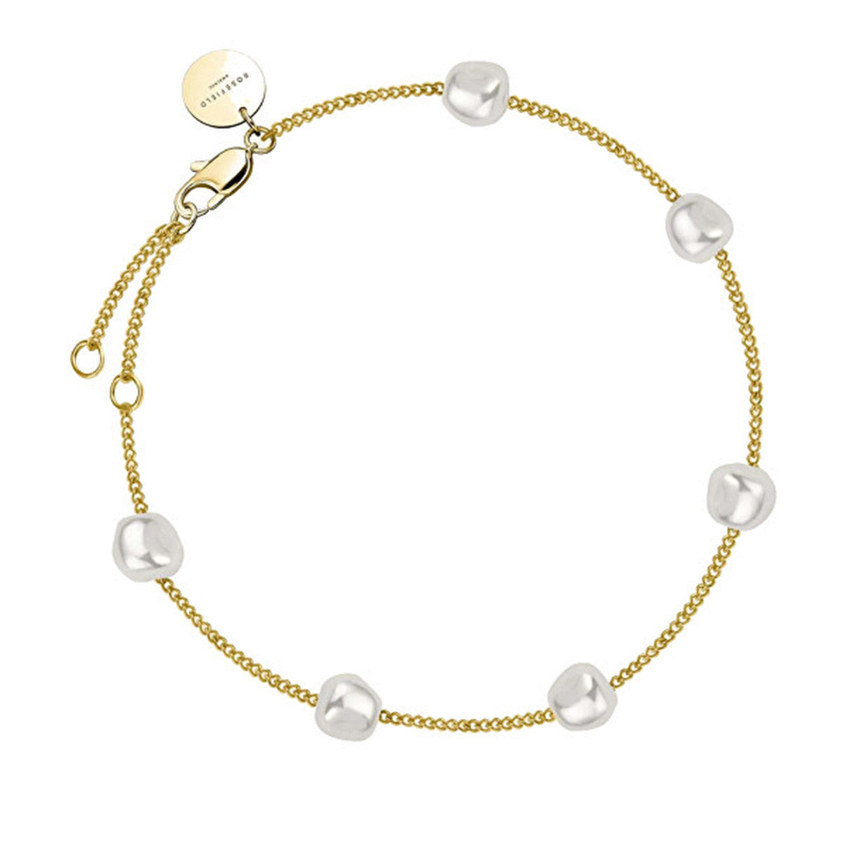 Rosefield Multi Pearl Bracelet - Gold